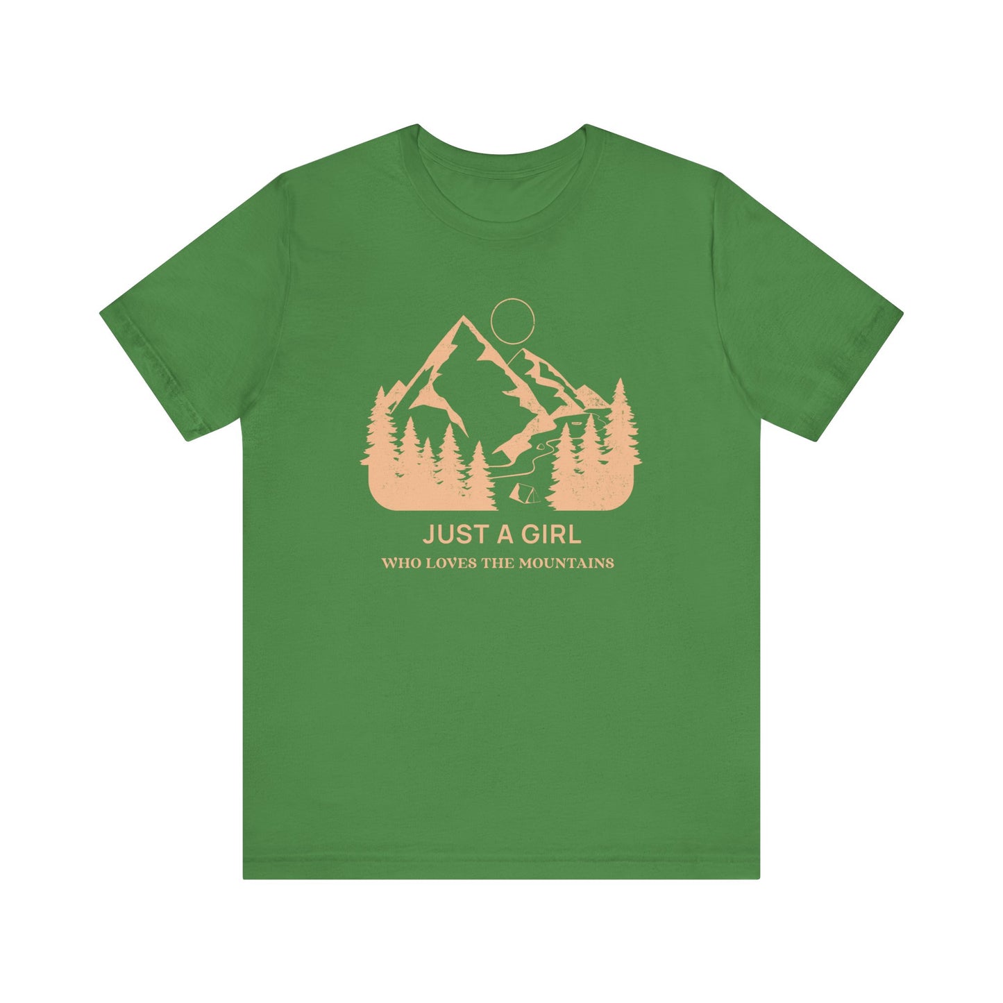Girl Who Loves Mountains Camping T-Shirt