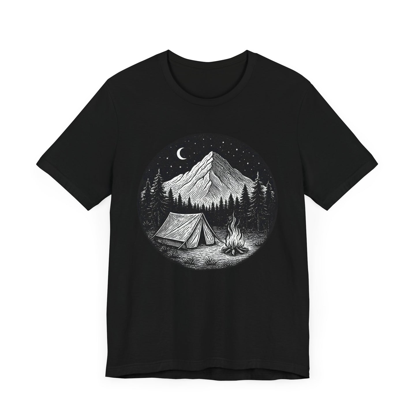 Tent Under the Stars Camping T-Shirt