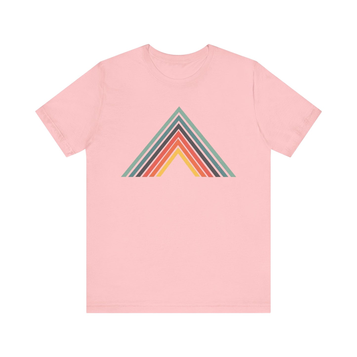 Abstract Mountain with Lines Camping T-Shirt