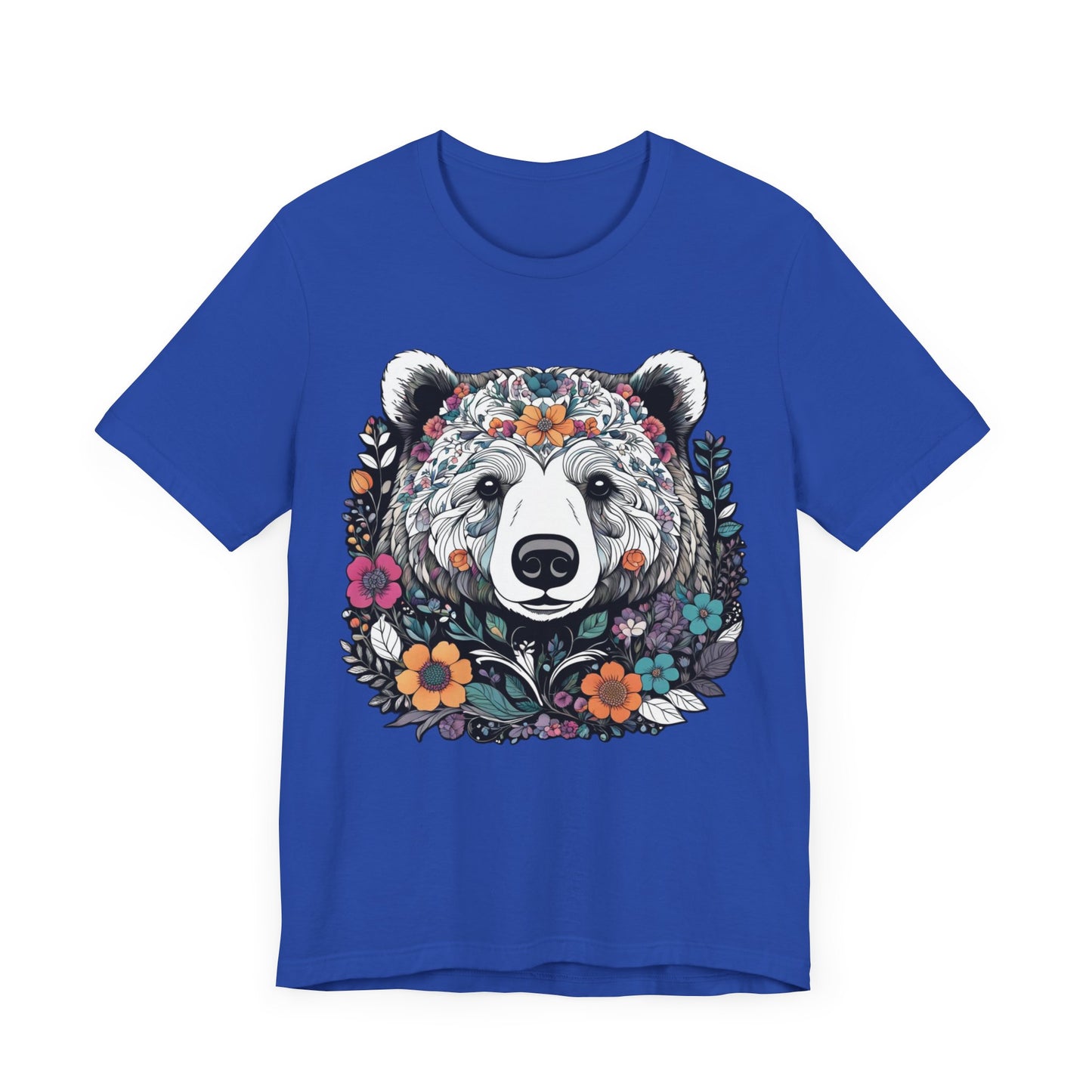 Floral Brown Bear T-Shirt