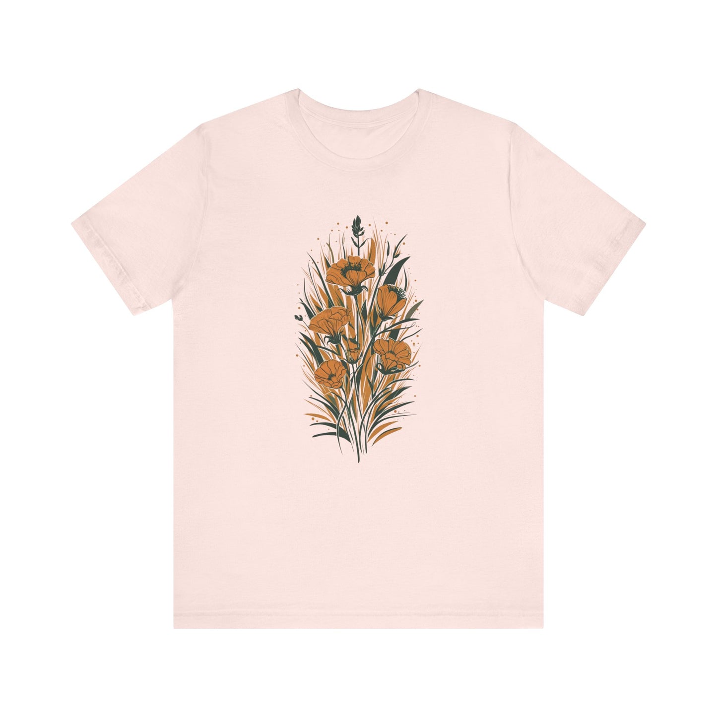 Golden Flowers Camping T-Shirt