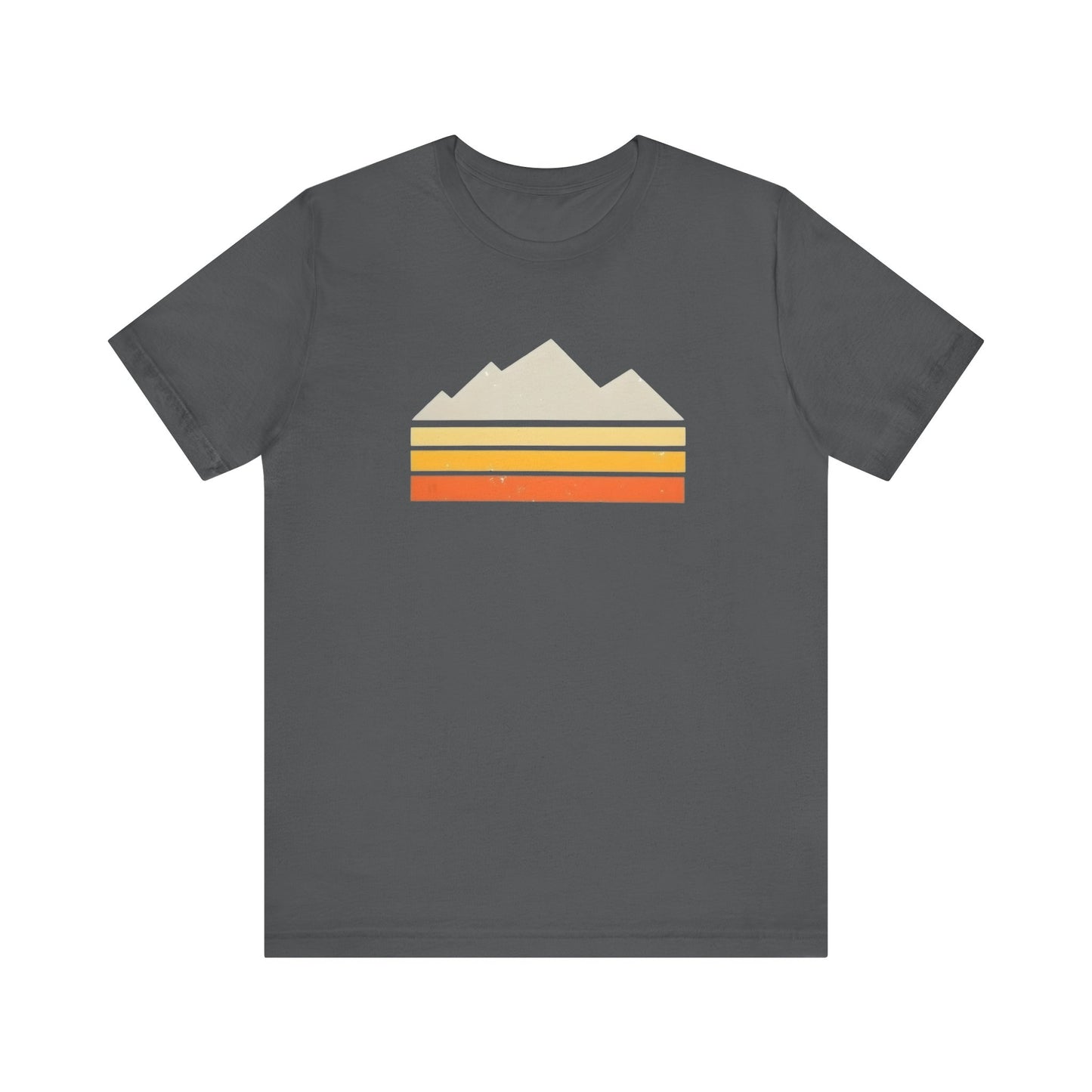 Abstract Retro Mountain Backpacking T-Shirt