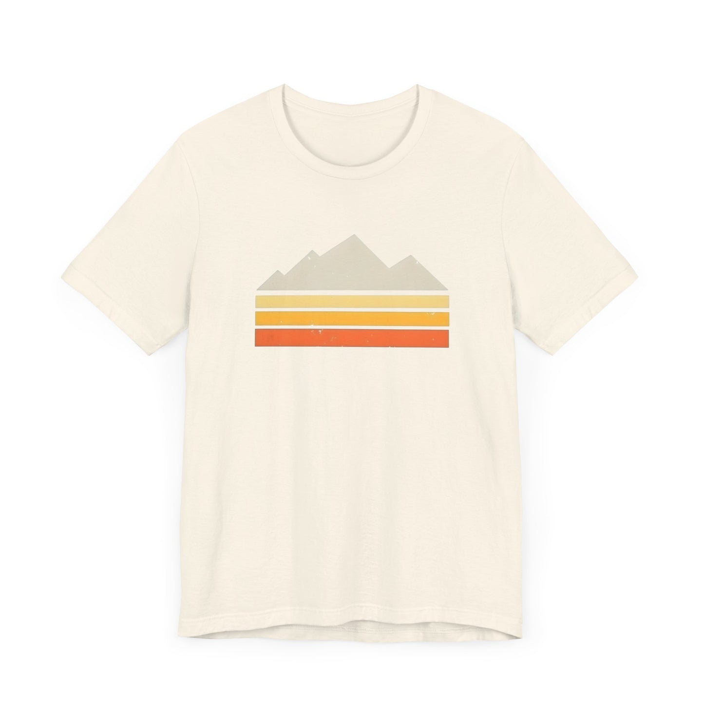 Abstract Retro Mountain Backpacking T-Shirt