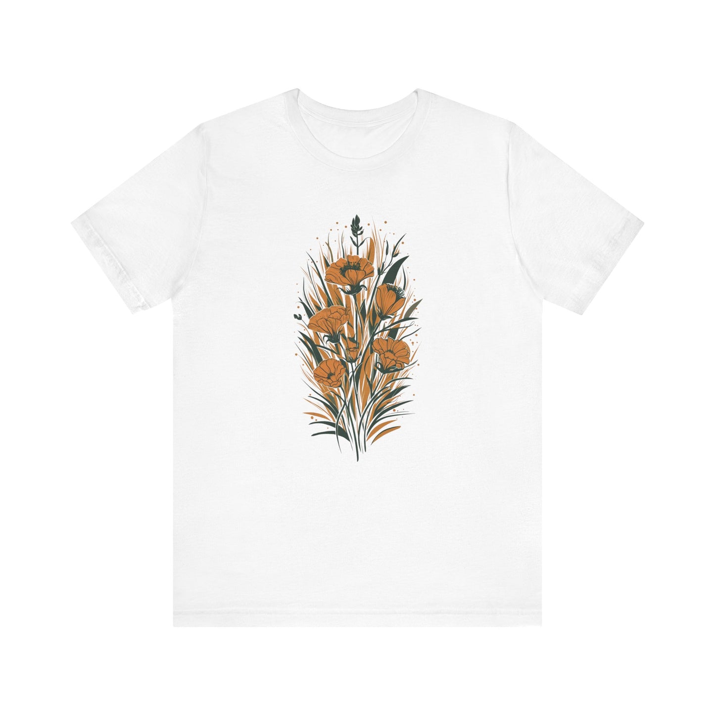 Golden Flowers Camping T-Shirt