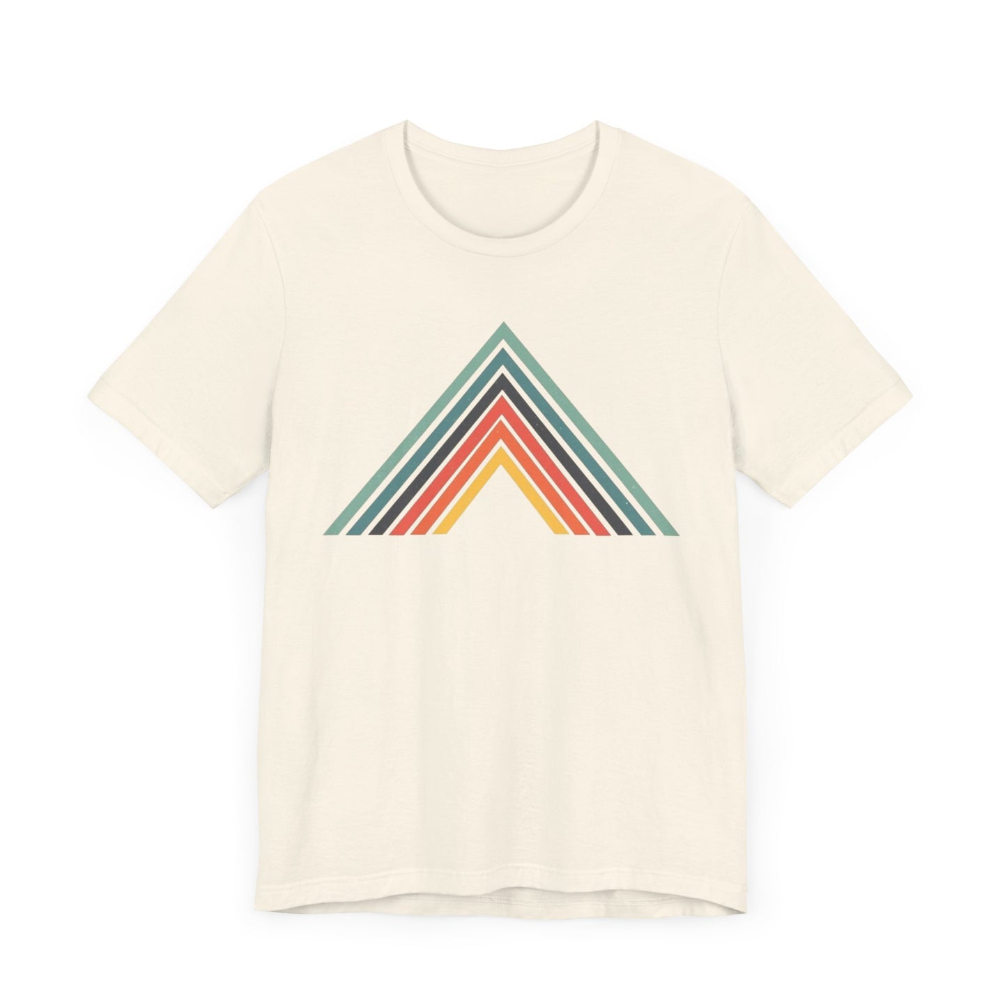 Abstract Mountain with Lines Camping T-Shirt