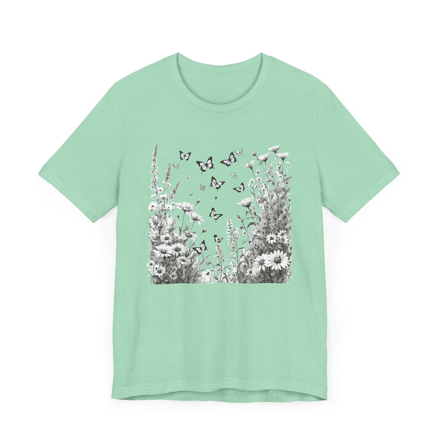 Butterfly Garden Camping T-Shirt
