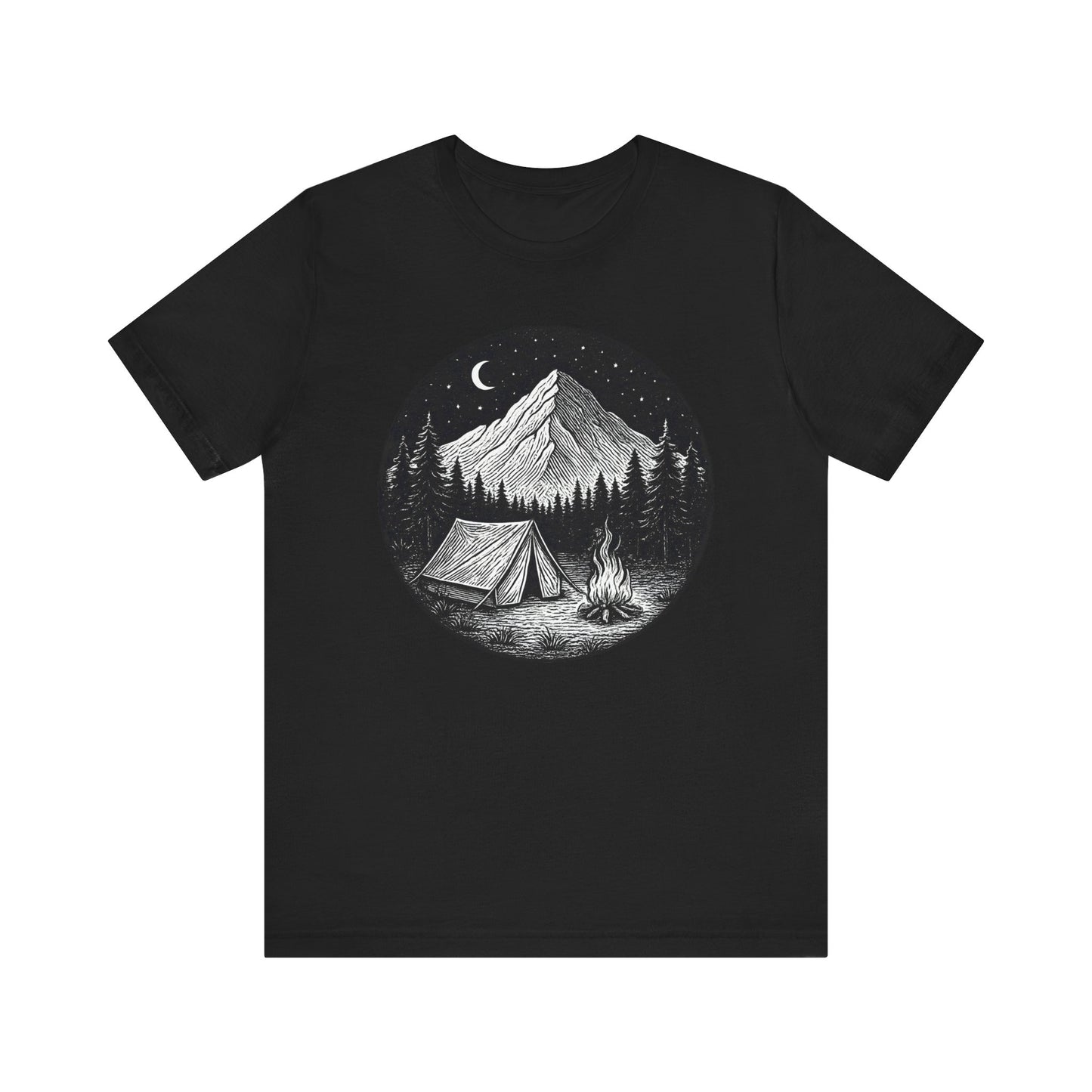Tent Under the Stars Camping T-Shirt