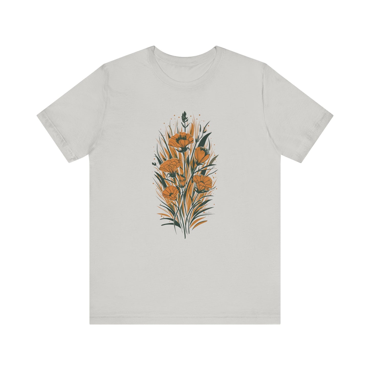 Golden Flowers Camping T-Shirt
