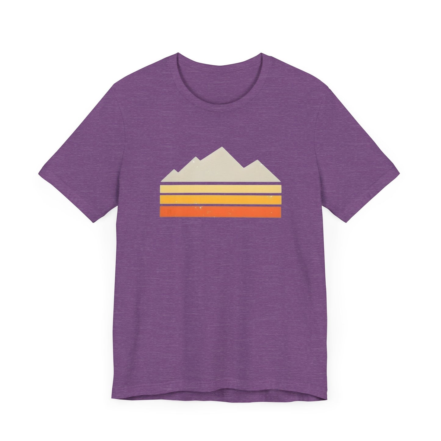 Abstract Retro Mountain Backpacking T-Shirt