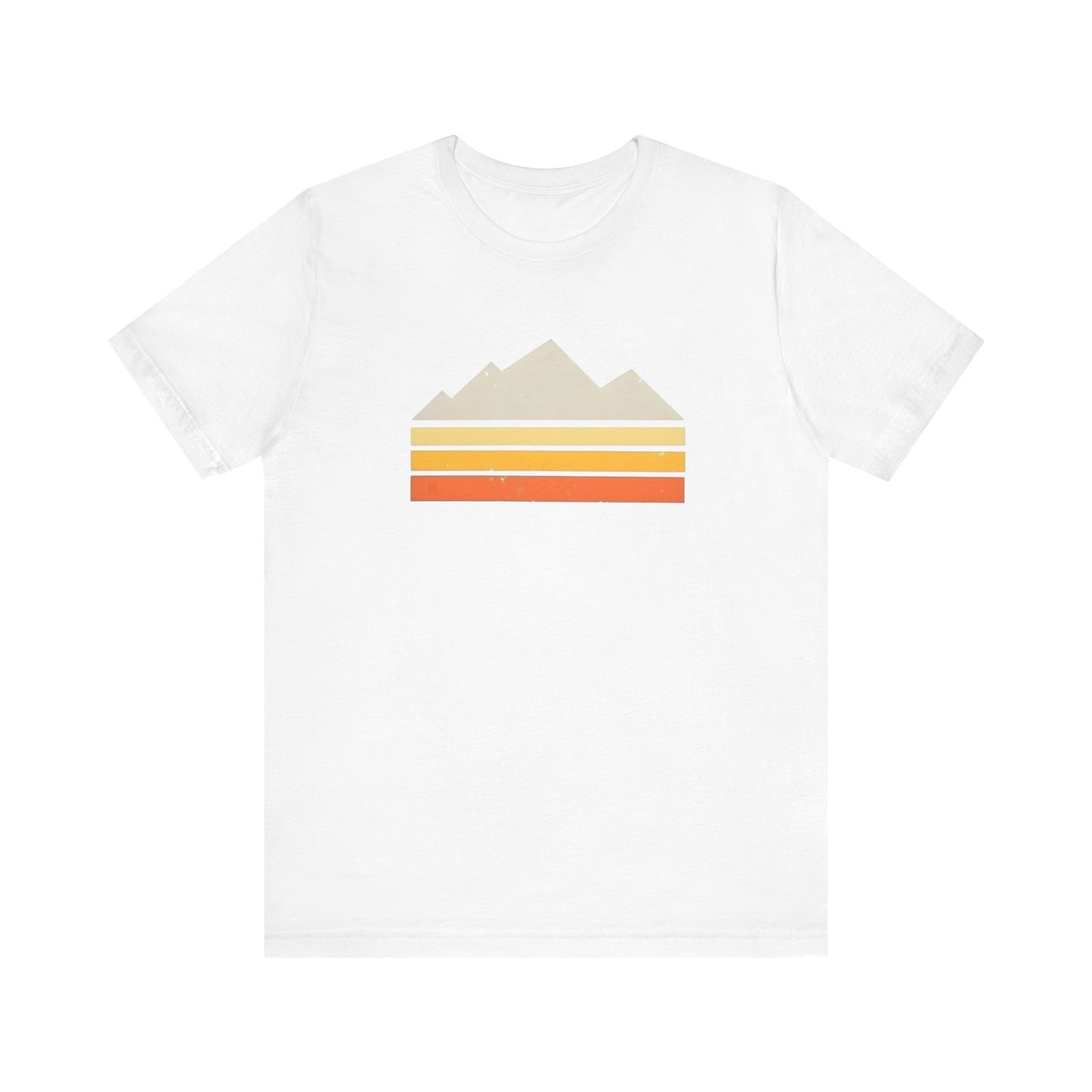 Abstract Retro Mountain Backpacking T-Shirt