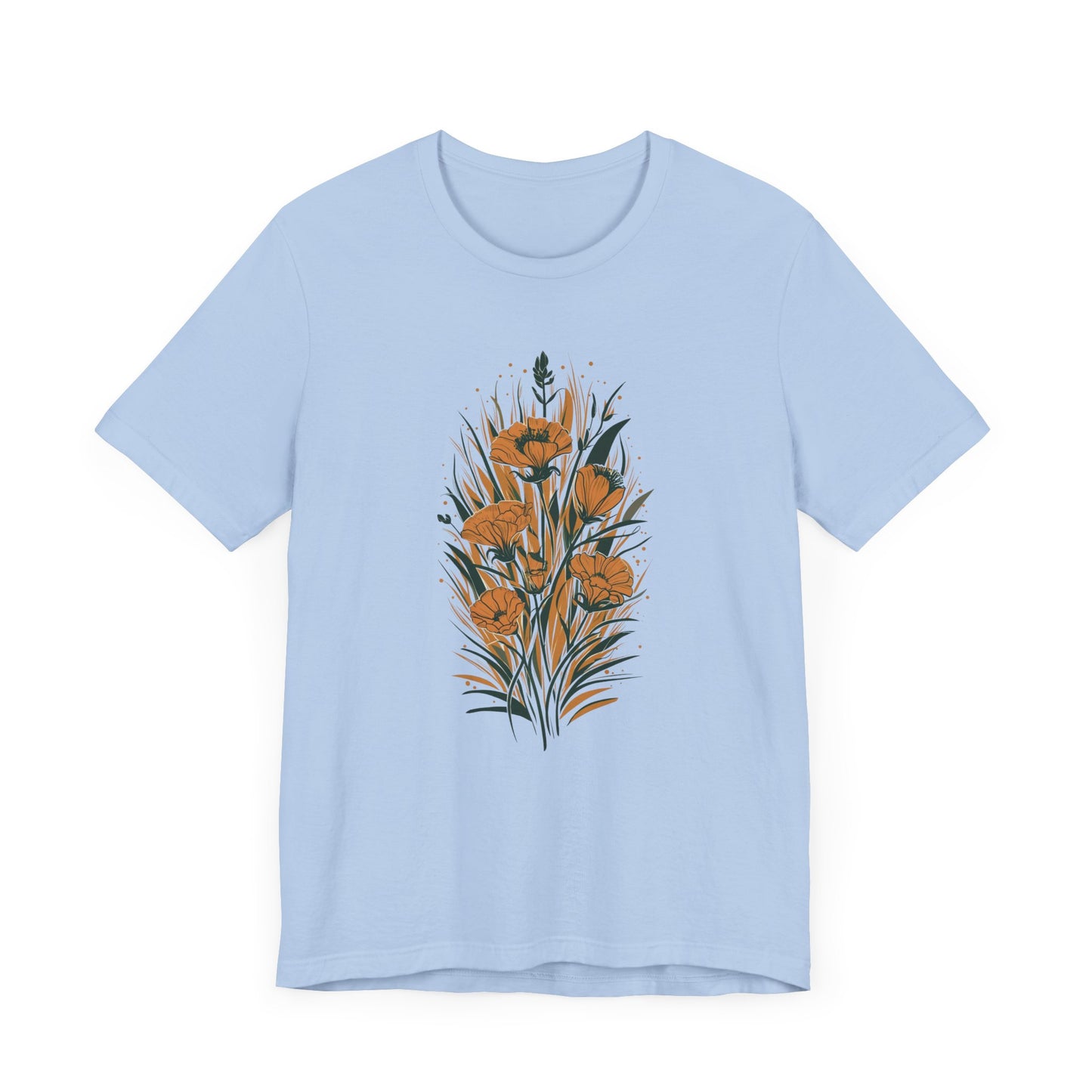 Golden Flowers Camping T-Shirt