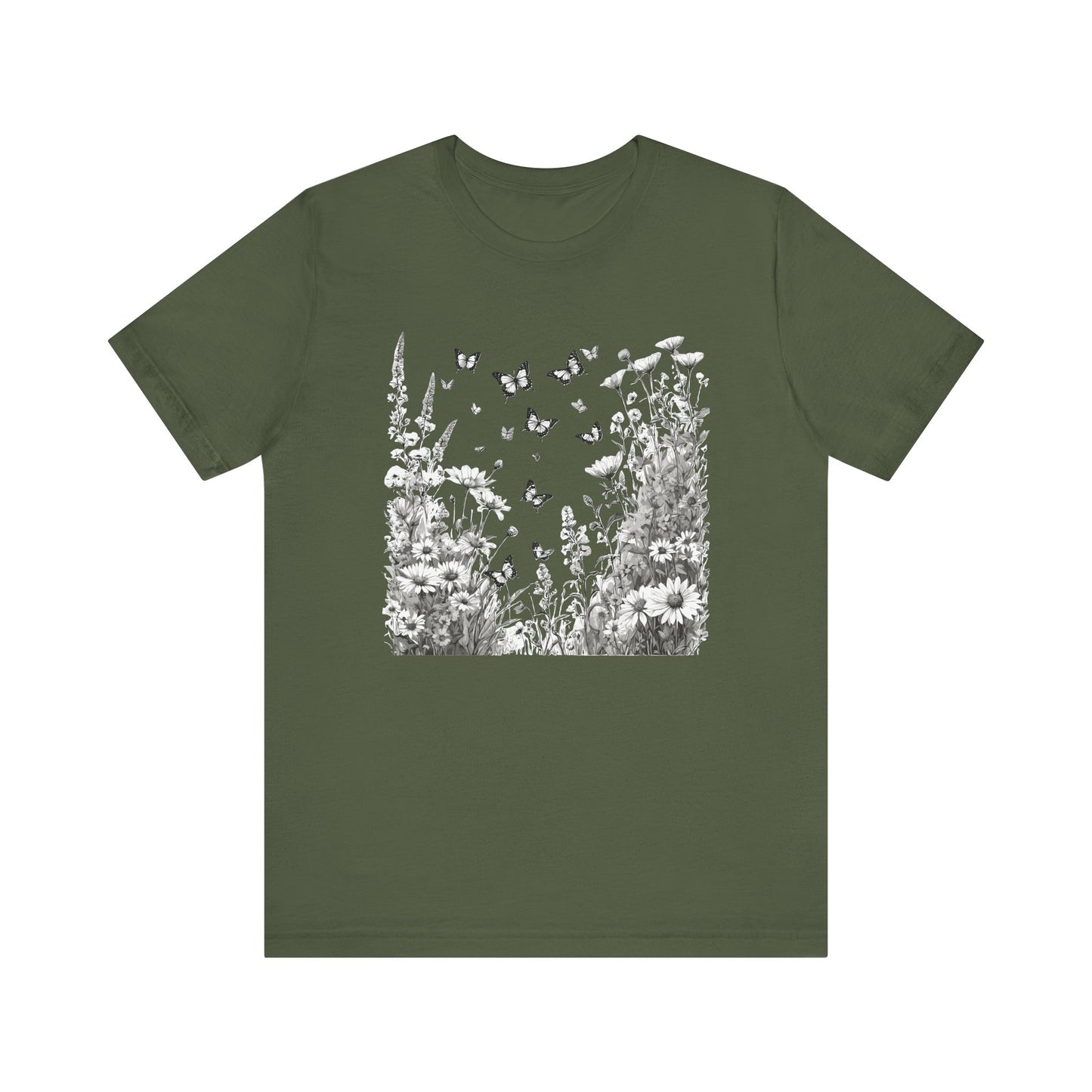 Butterfly Garden Camping T-Shirt
