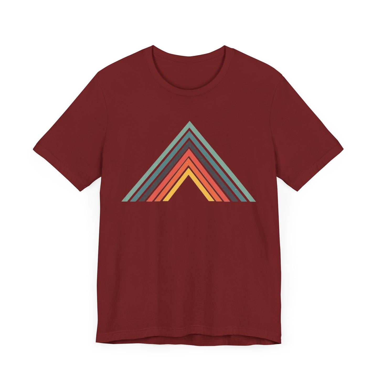 Abstract Mountain with Lines Camping T-Shirt
