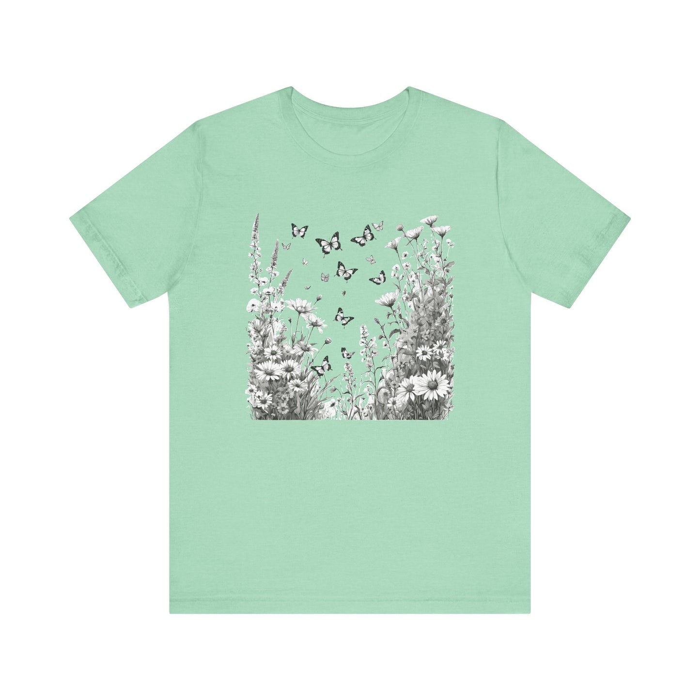 Butterfly Garden Camping T-Shirt