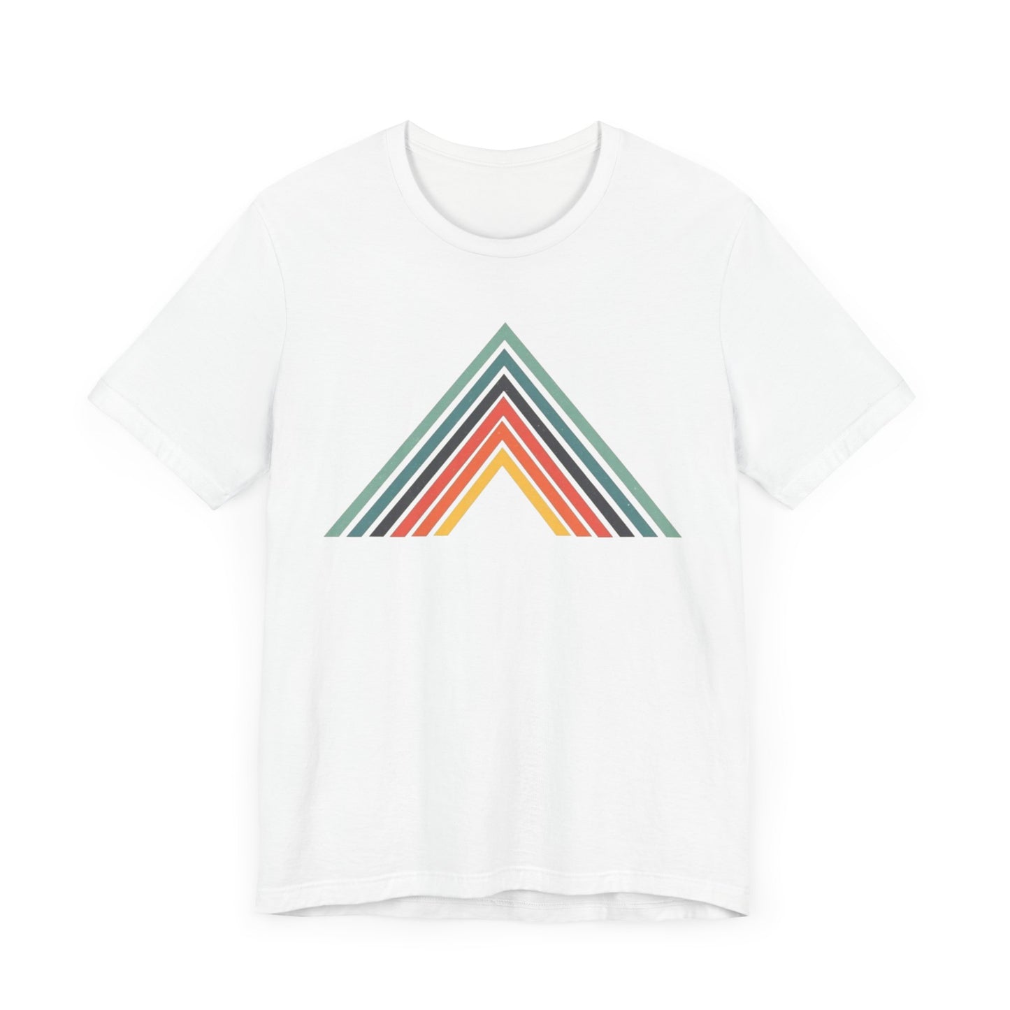 Abstract Mountain with Lines Camping T-Shirt