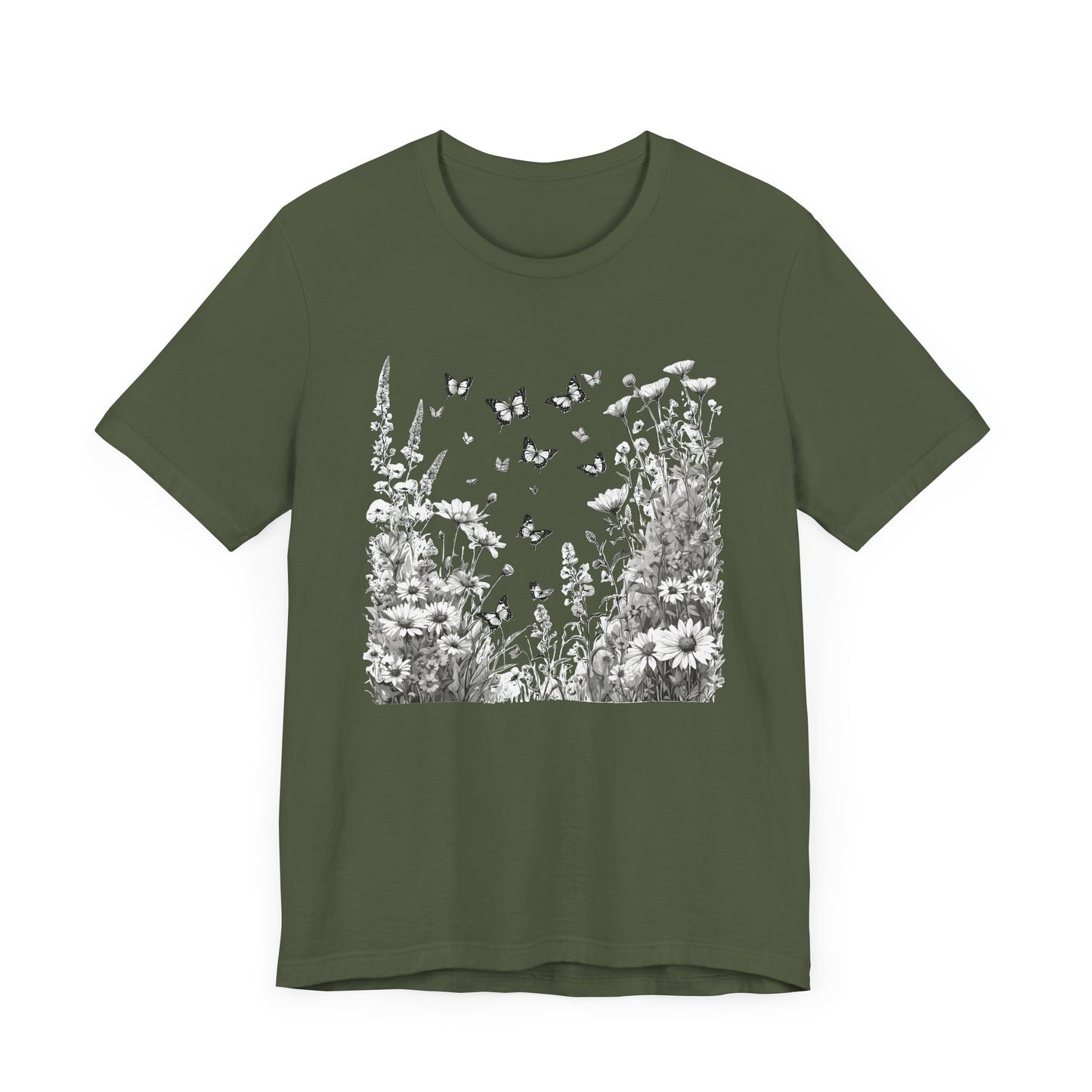 Butterfly Garden Camping T-Shirt