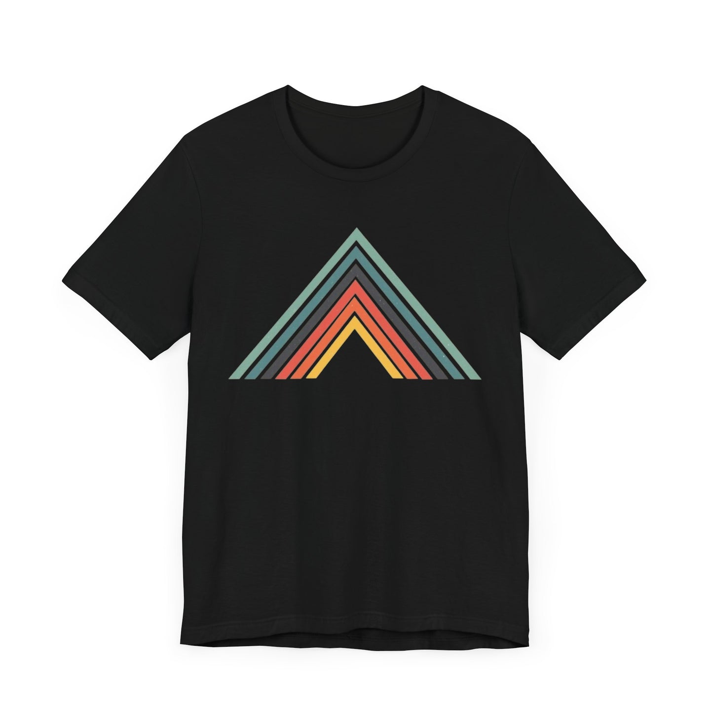 Abstract Mountain with Lines Camping T-Shirt