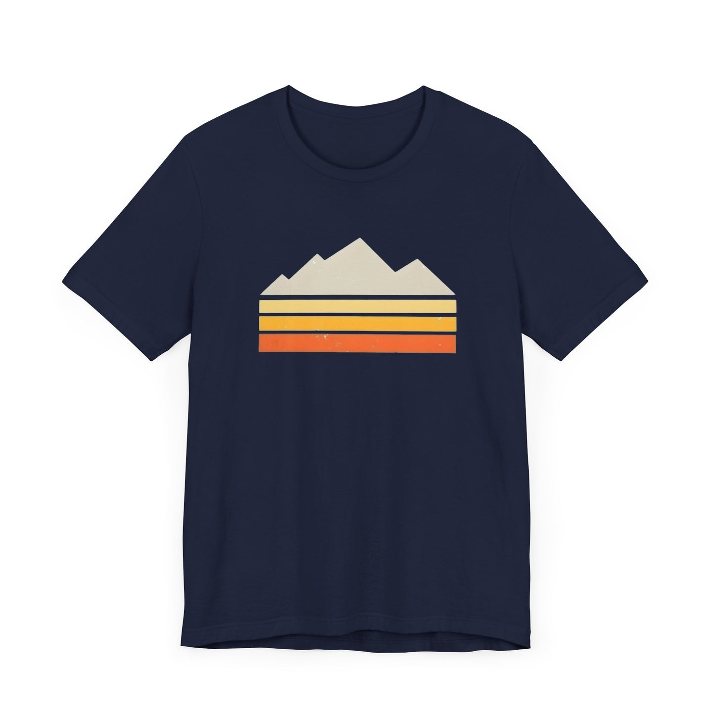 Abstract Retro Mountain Backpacking T-Shirt