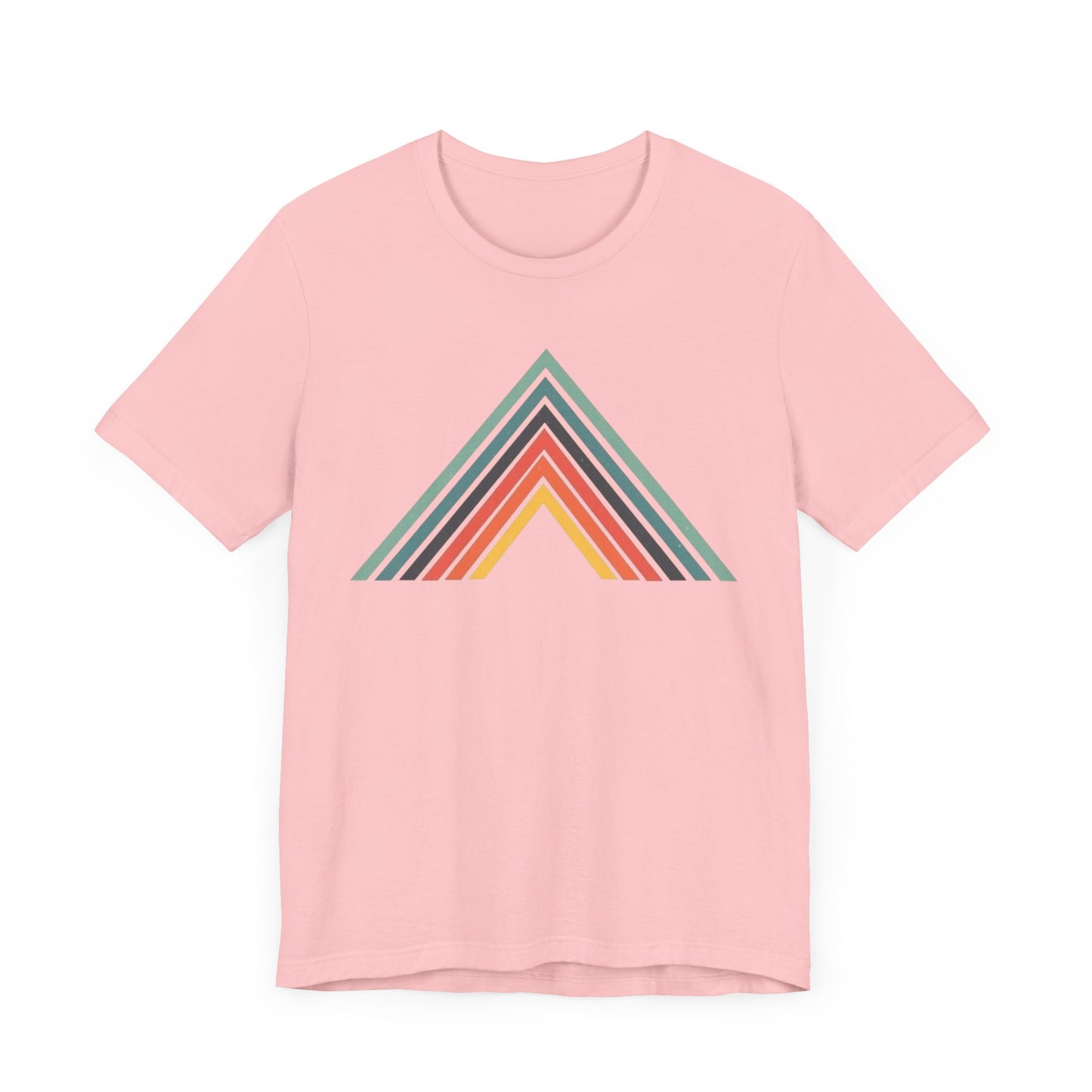 Abstract Mountain with Lines Camping T-Shirt