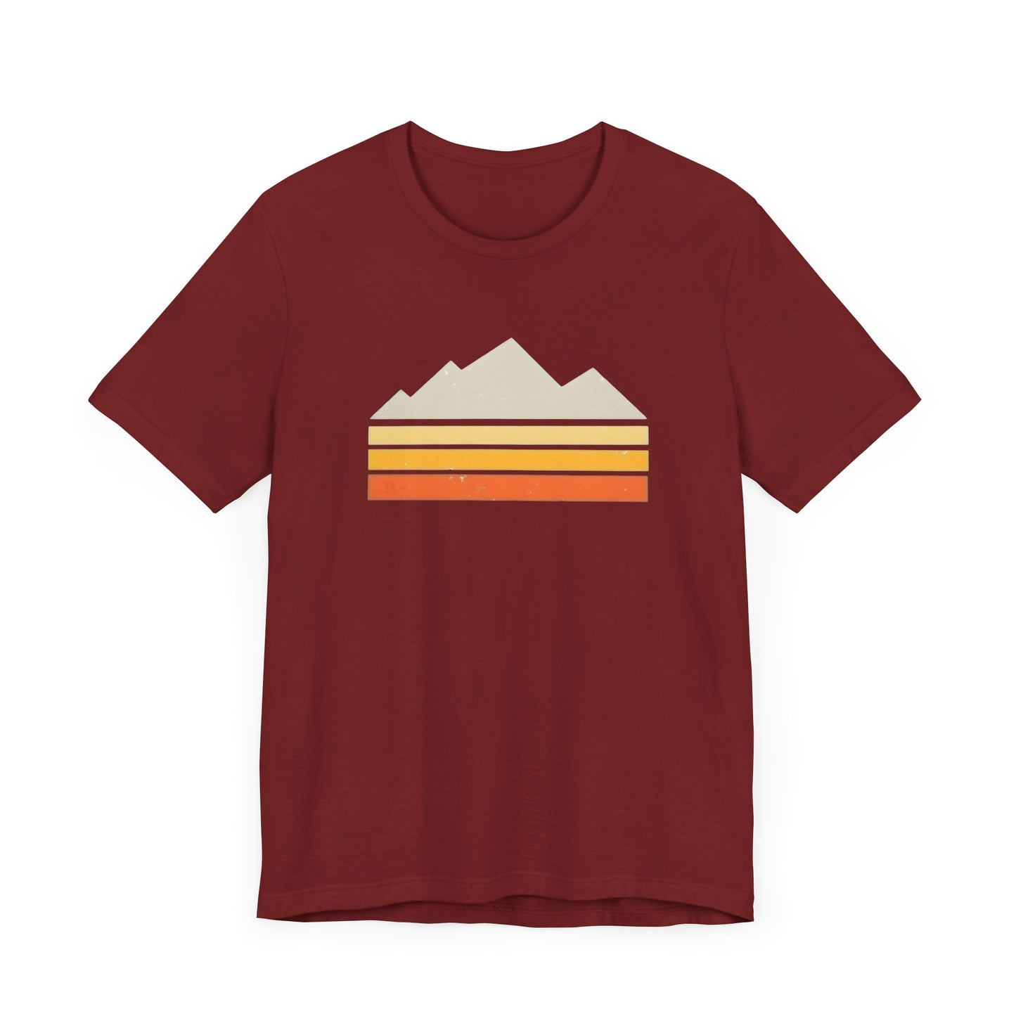 Abstract Retro Mountain Backpacking T-Shirt