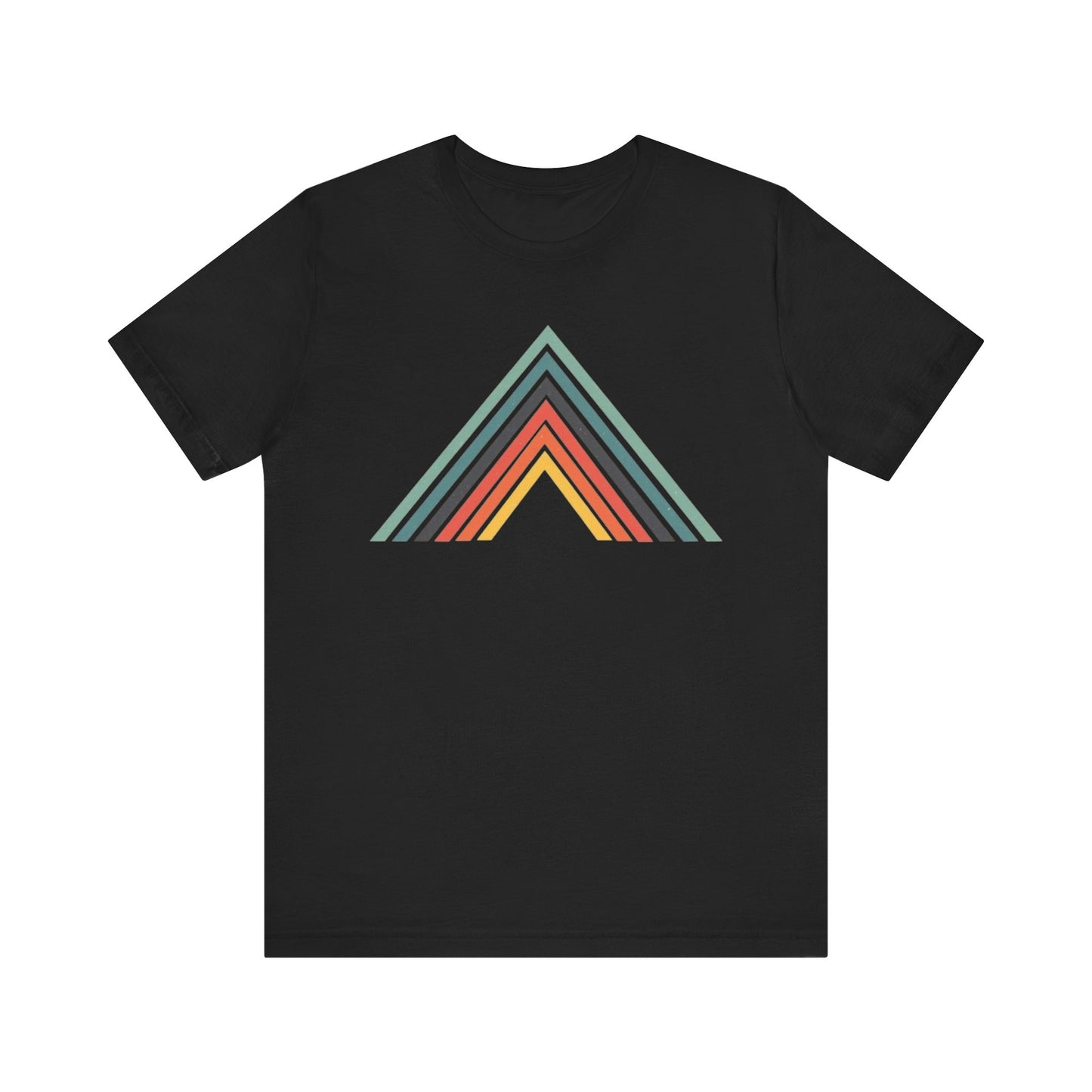 Abstract Mountain with Lines Camping T-Shirt