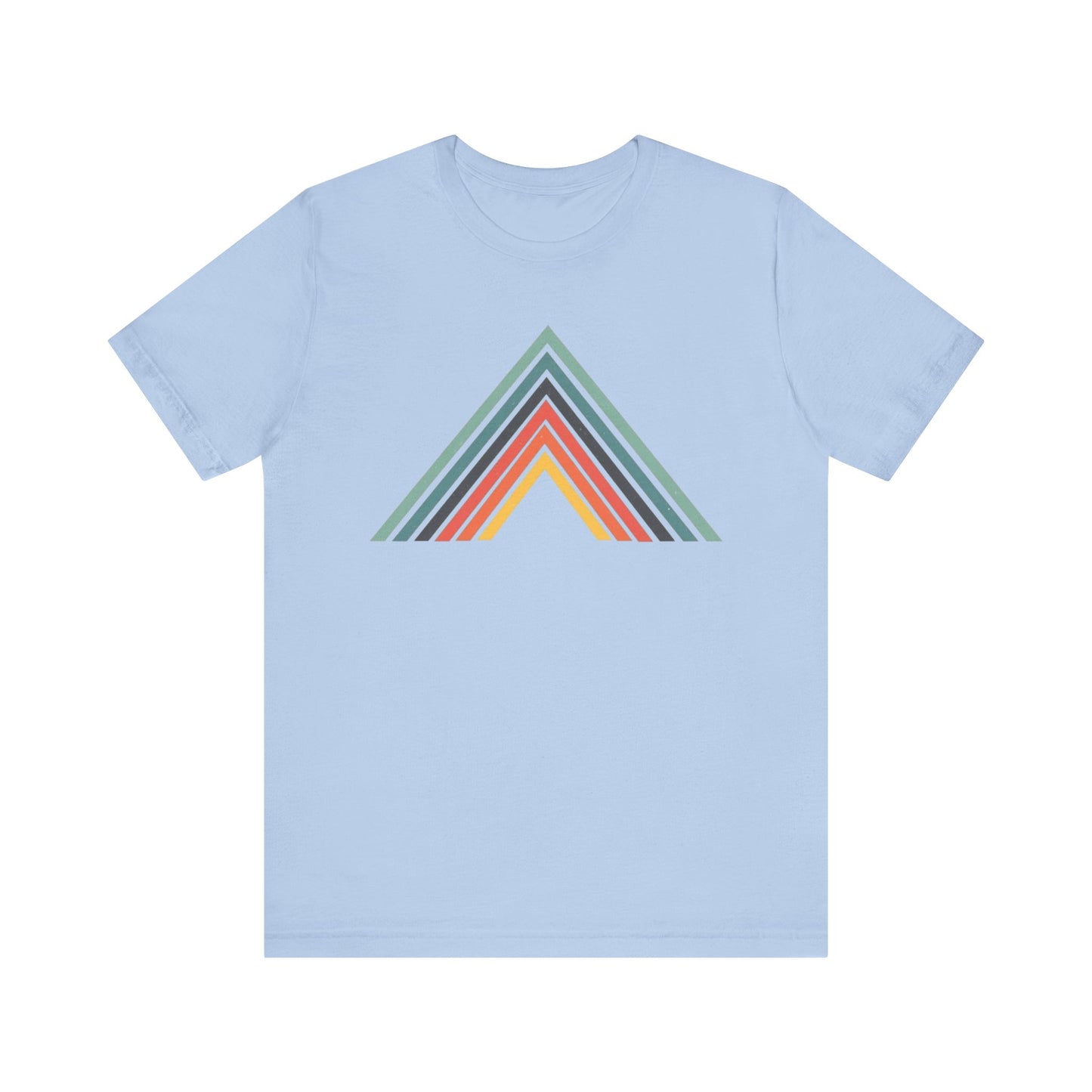Abstract Mountain with Lines Camping T-Shirt