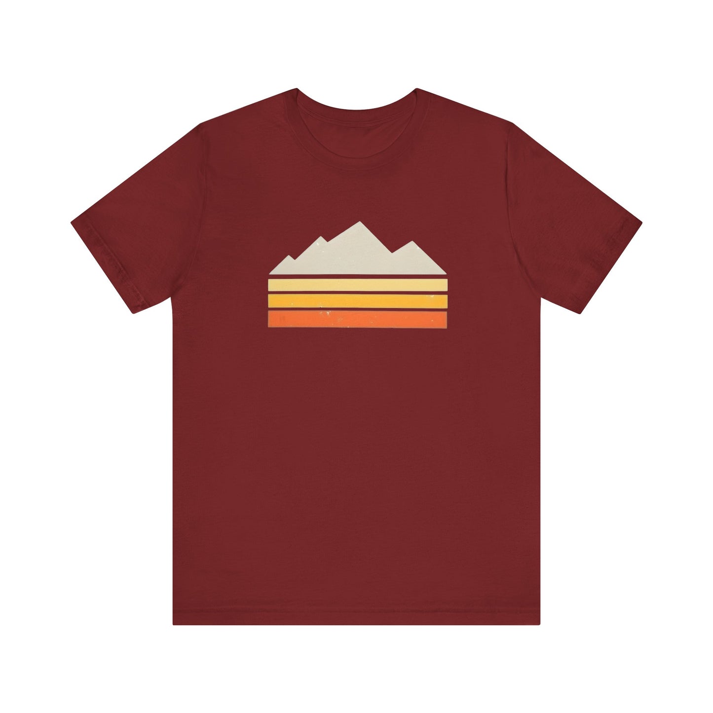 Abstract Retro Mountain Backpacking T-Shirt