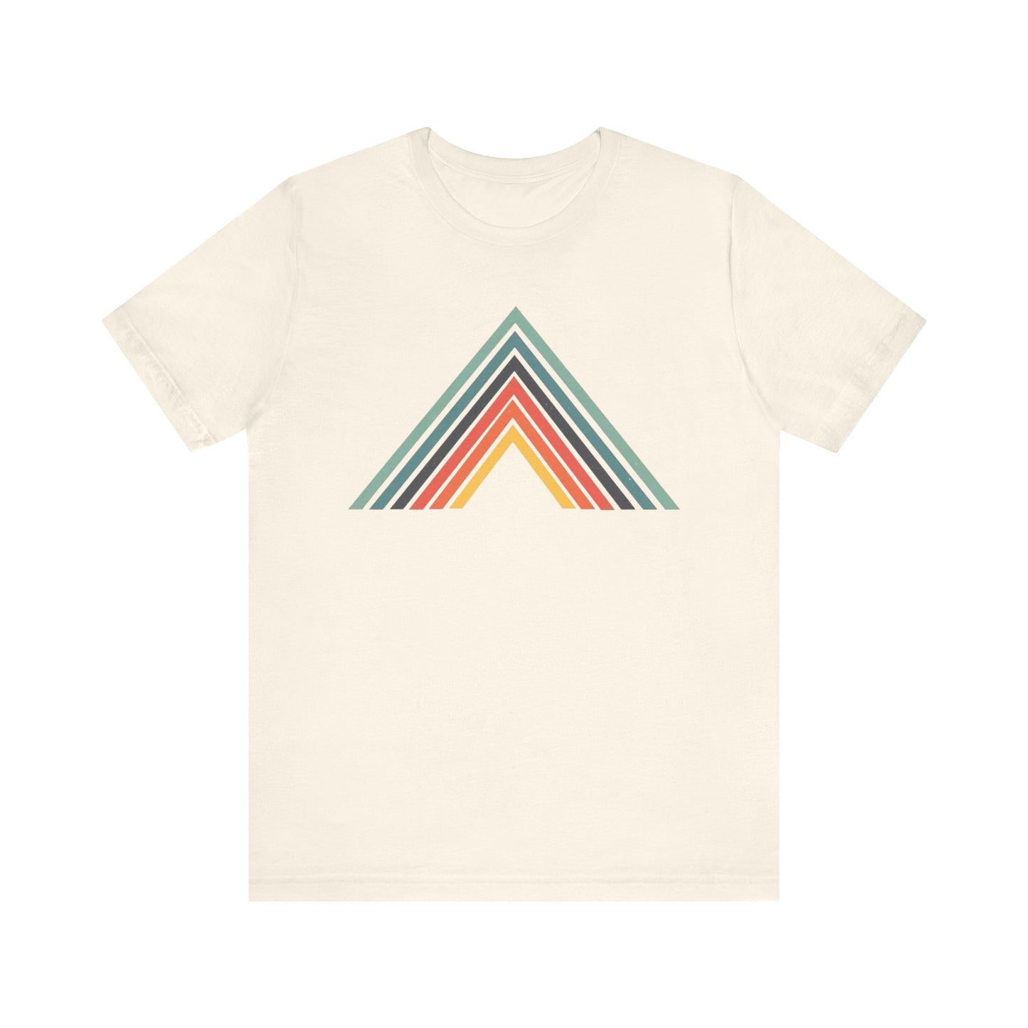 Abstract Mountain with Lines Camping T-Shirt