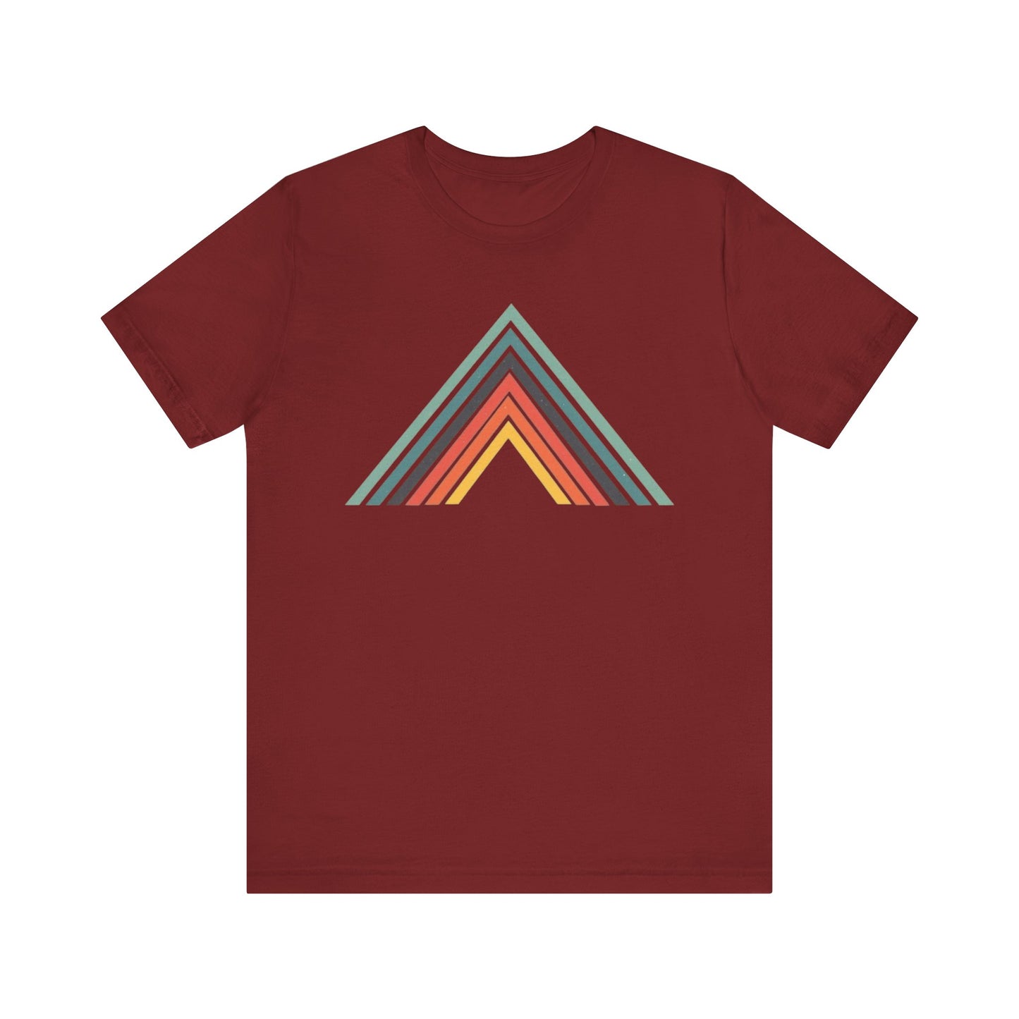 Abstract Mountain with Lines Camping T-Shirt