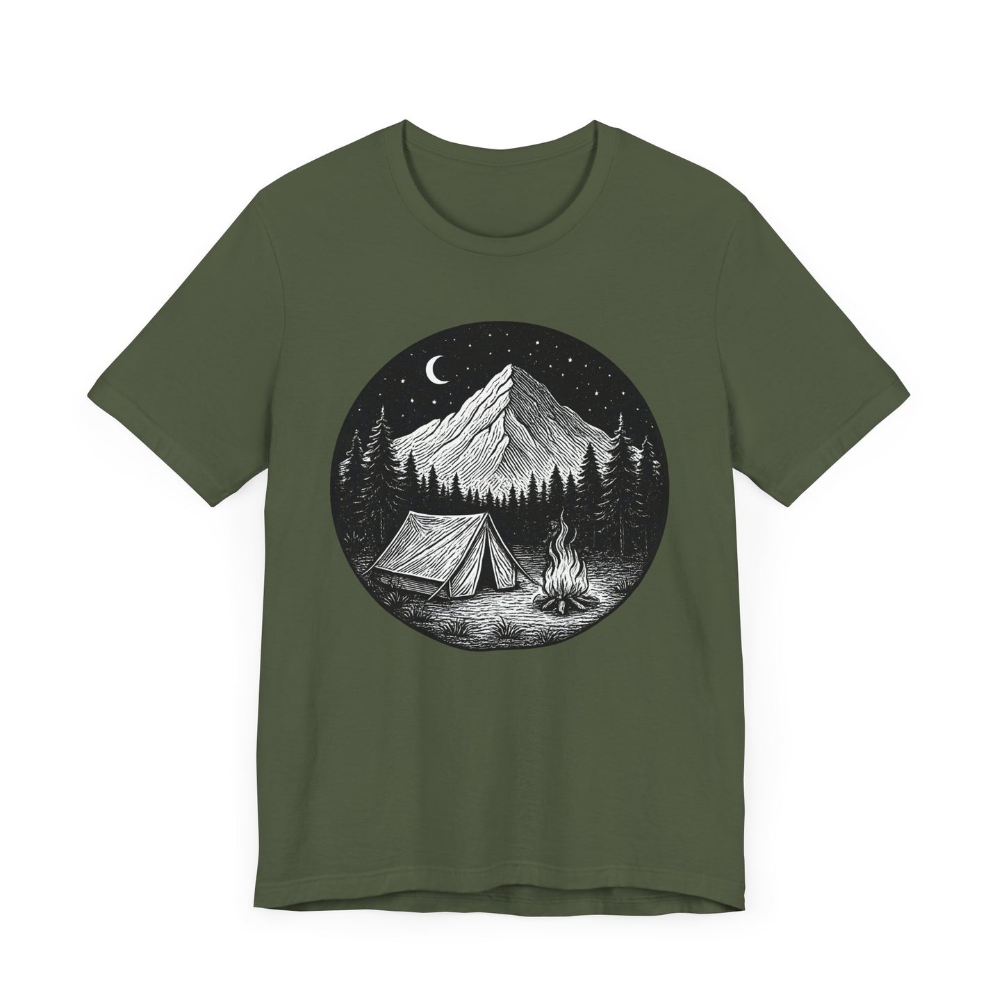 Tent Under the Stars Camping T-Shirt