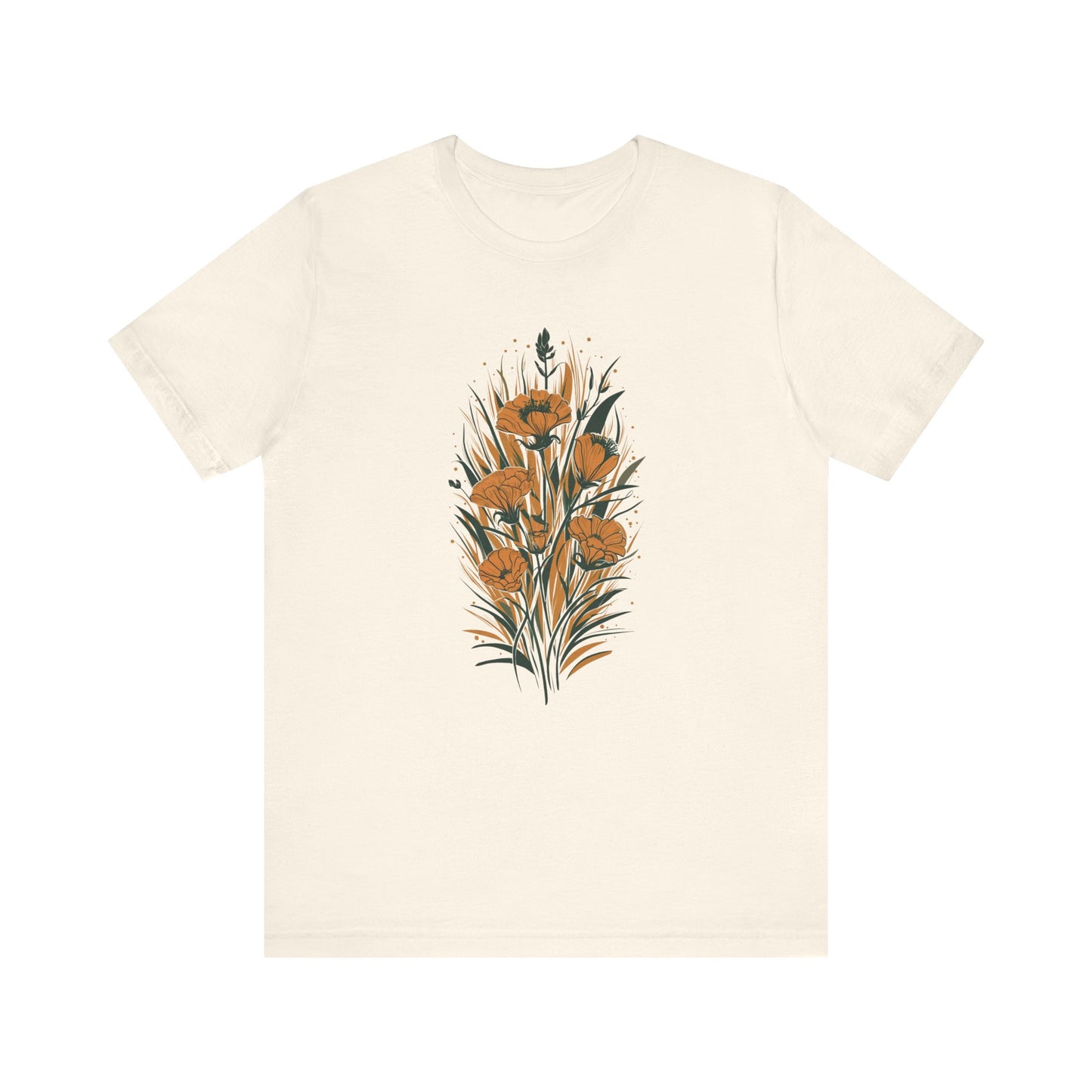 Golden Flowers Camping T-Shirt