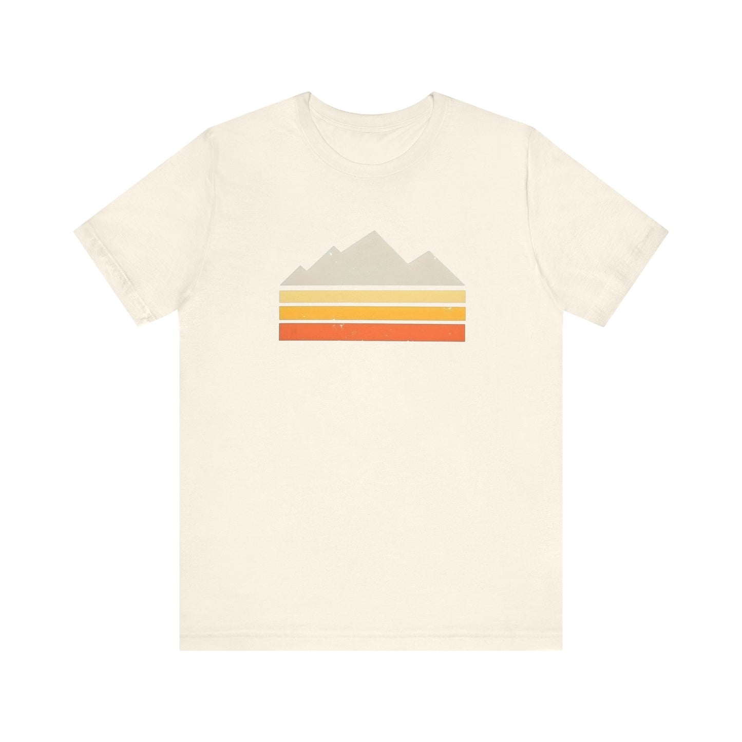 Abstract Retro Mountain Backpacking T-Shirt