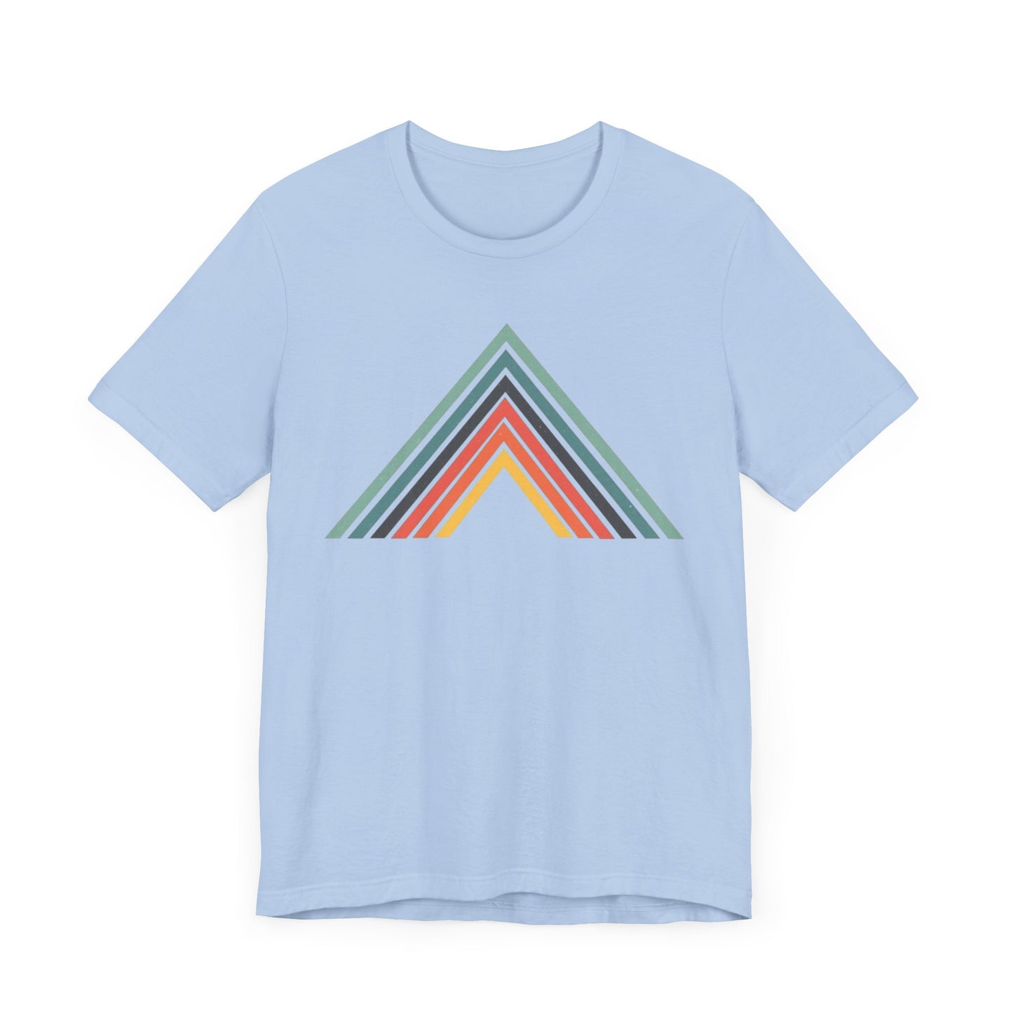 Abstract Mountain with Lines Camping T-Shirt