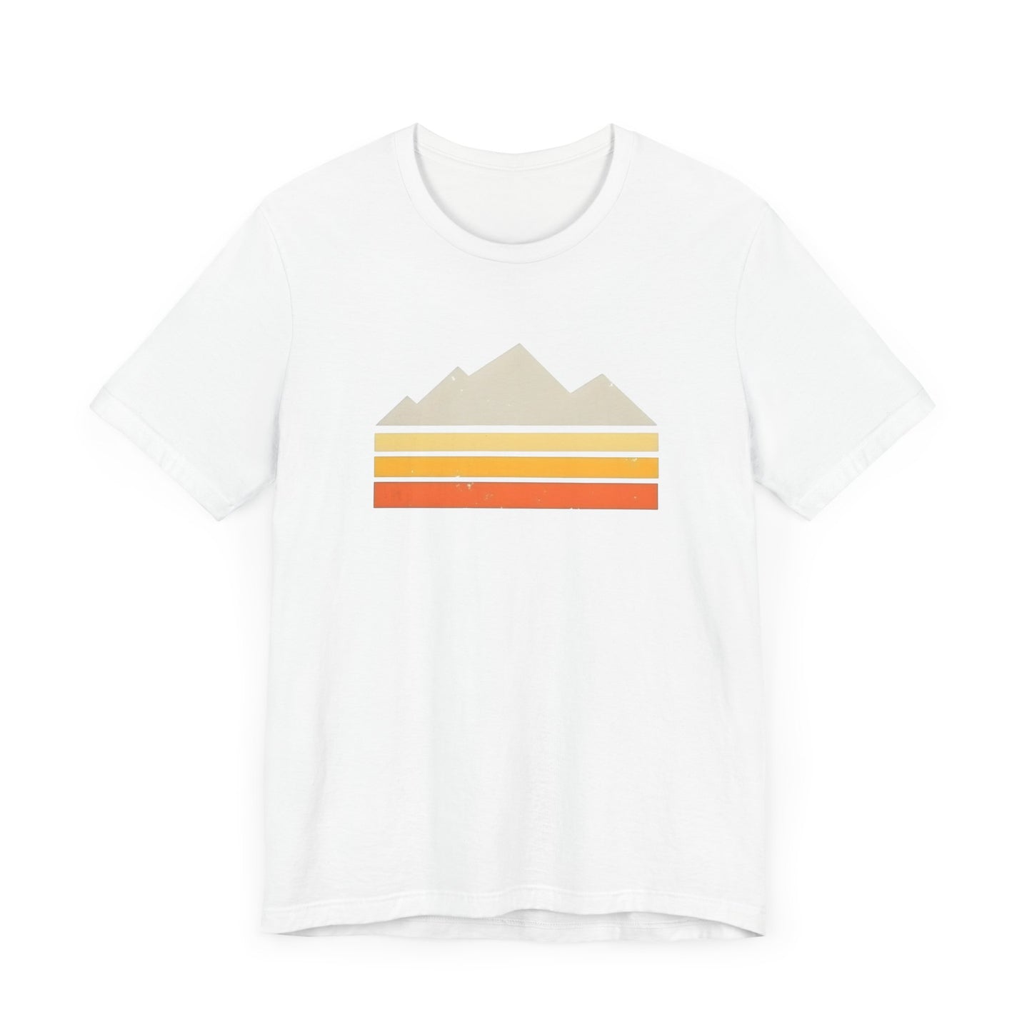 Abstract Retro Mountain Backpacking T-Shirt