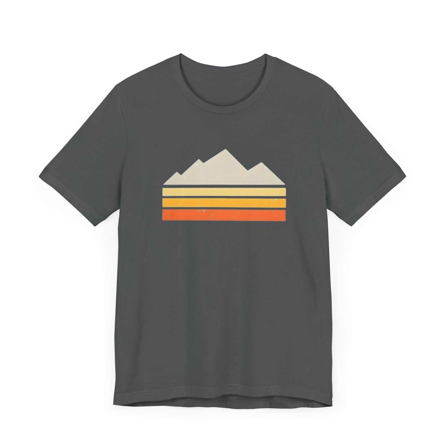 Abstract Retro Mountain Backpacking T-Shirt
