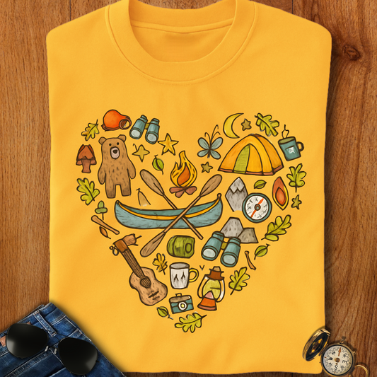 Camping Heart T-Shirt