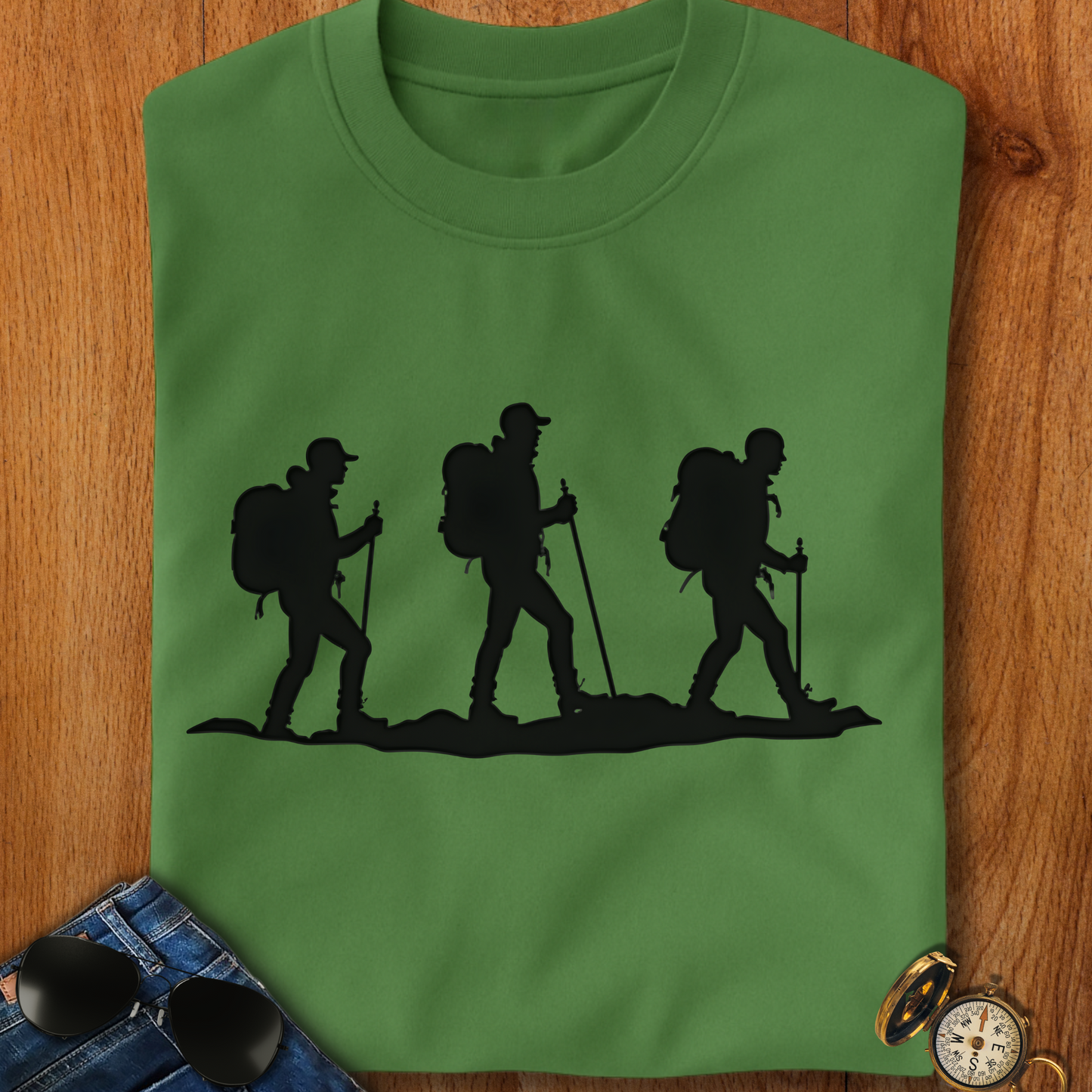 Three Backpackers Trekking T-Shirt