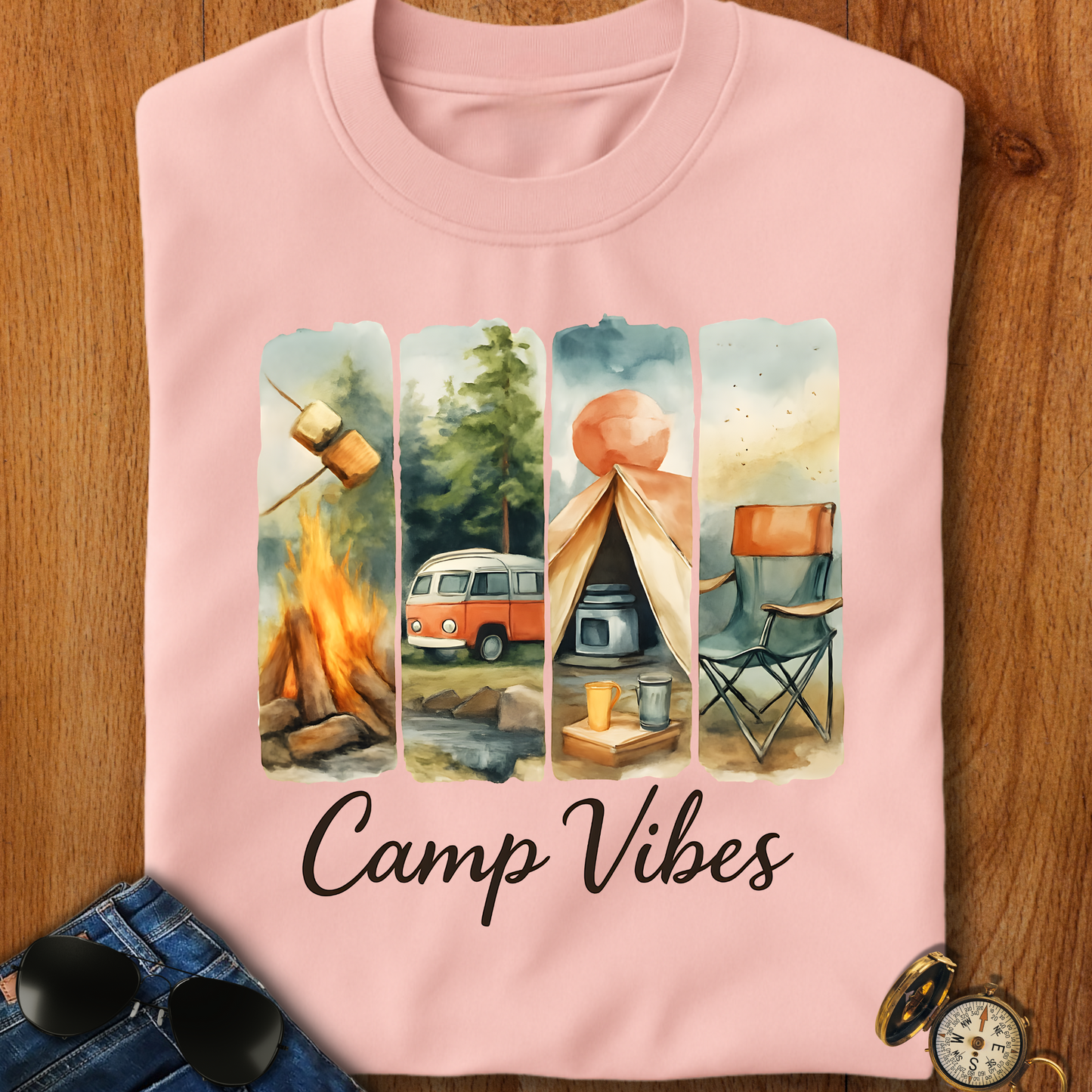 Camp Vibes Camping T-Shirt