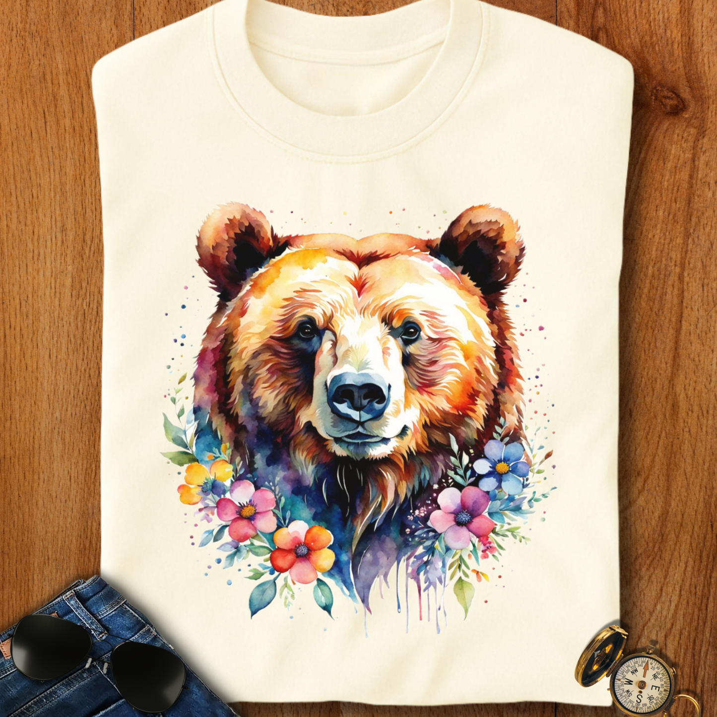 Blooming Grizzly T-Shirt
