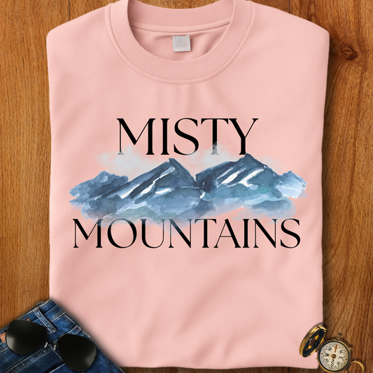 Misty Mountains Hiking, Camping, Backpacking T-Shirt