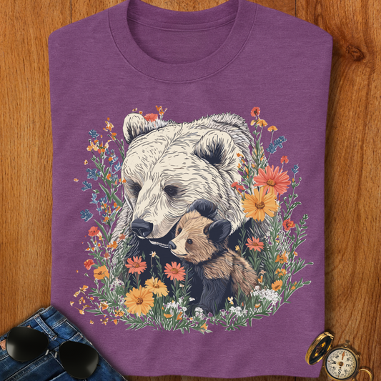 Mama bear and Cub Camping T-Shirt
