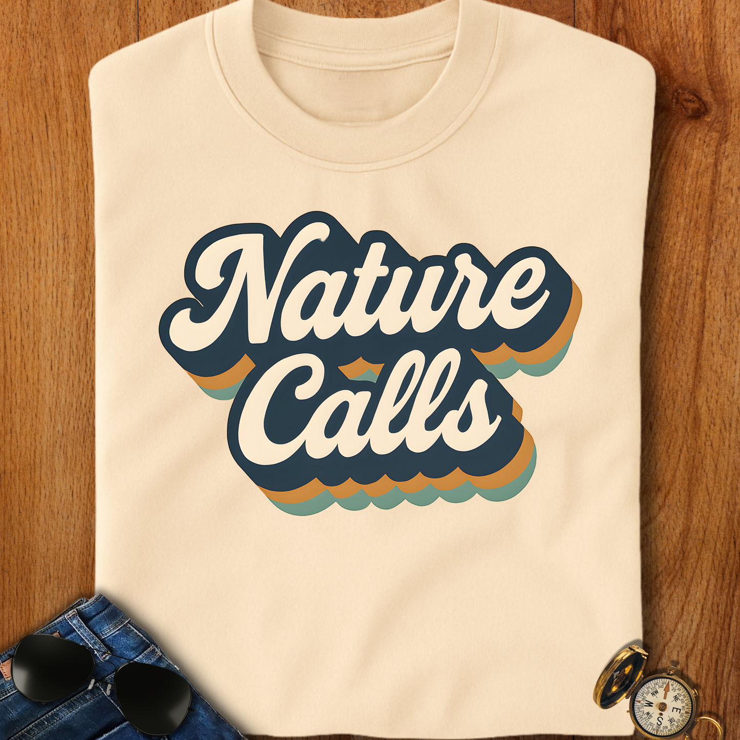 Nature Calls Retro Hiking T-Shirt