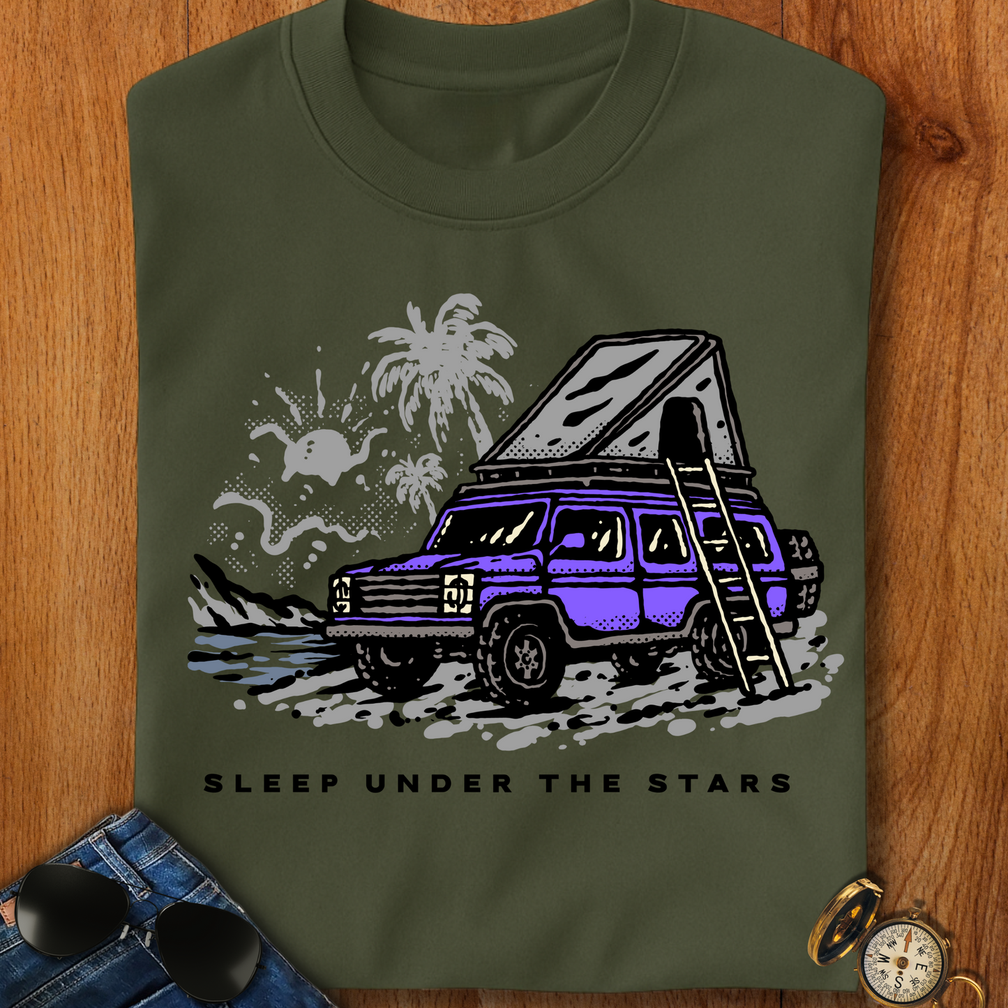 Sleep Under the Stars Camping T-Shirt