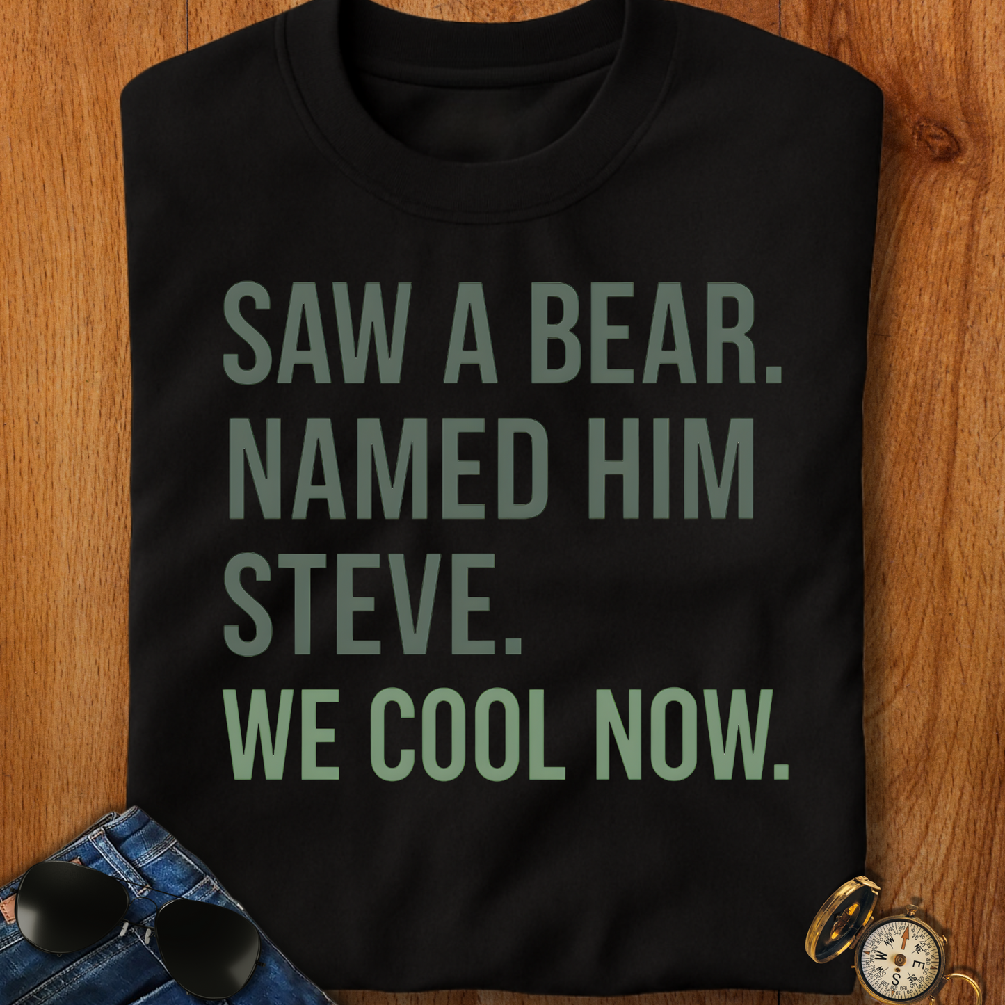 Steve the Bear Backpacking T-Shirt