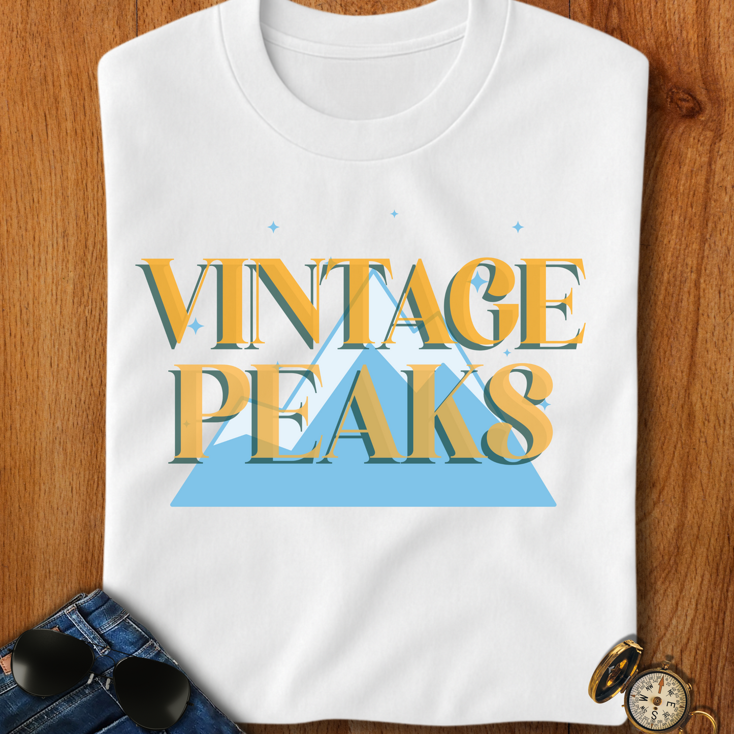 Vintage Peaks Retro Camping T-Shirt