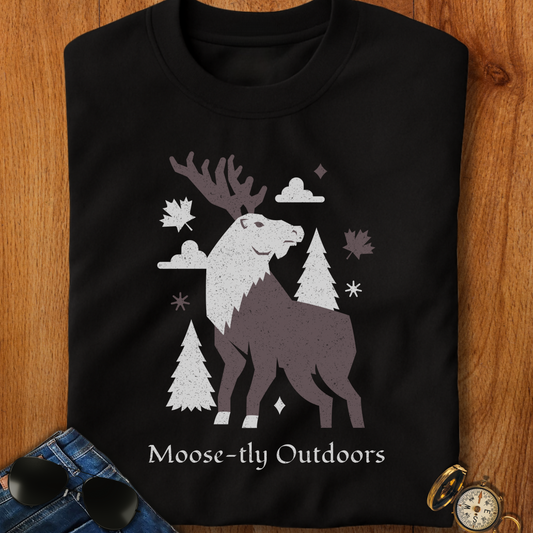 Moose-tly outdoors Camping T-Shirt