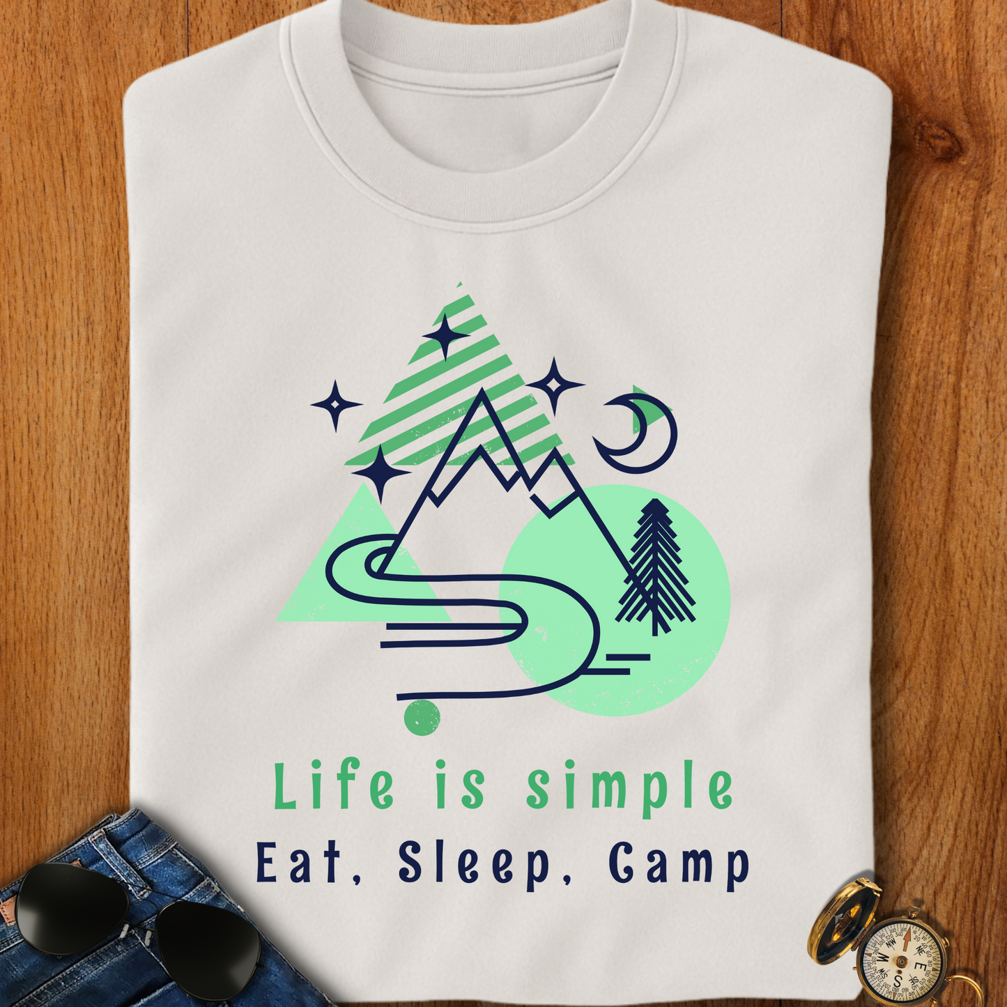 Life is Simple Camping T-Shirt