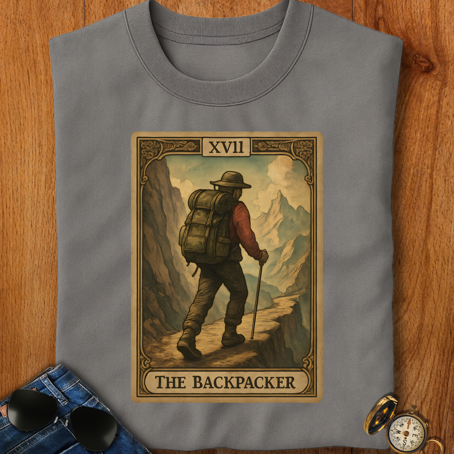 The Backpacker Card Backpacking T-Shirt