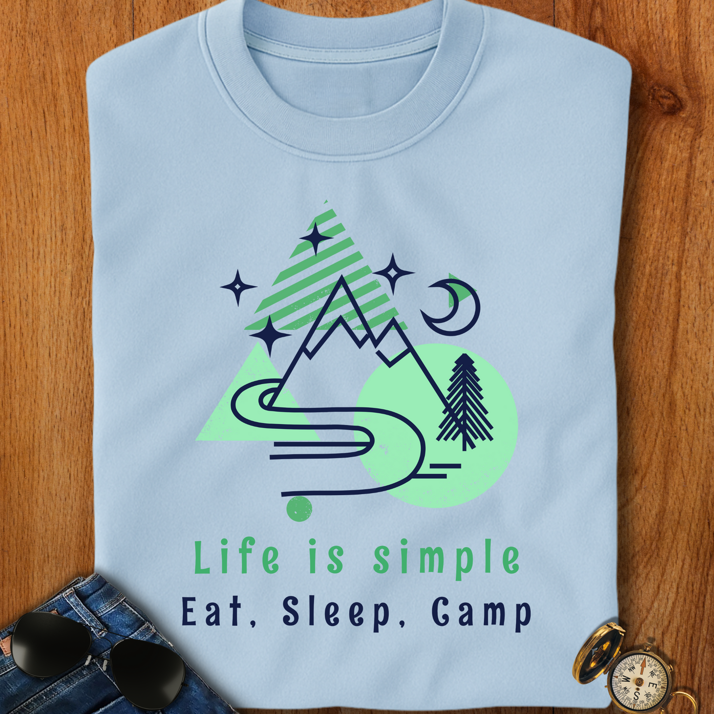 Life is Simple Camping T-Shirt