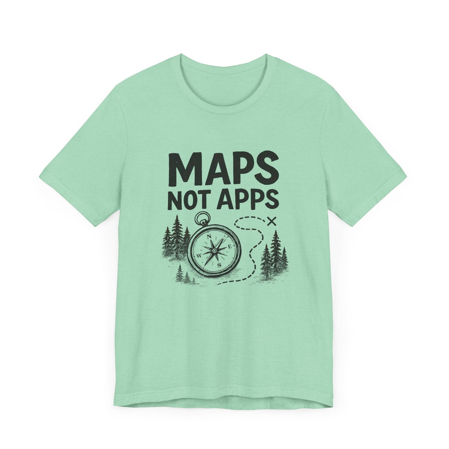 Maps not Apps Backpacking T-Shirt